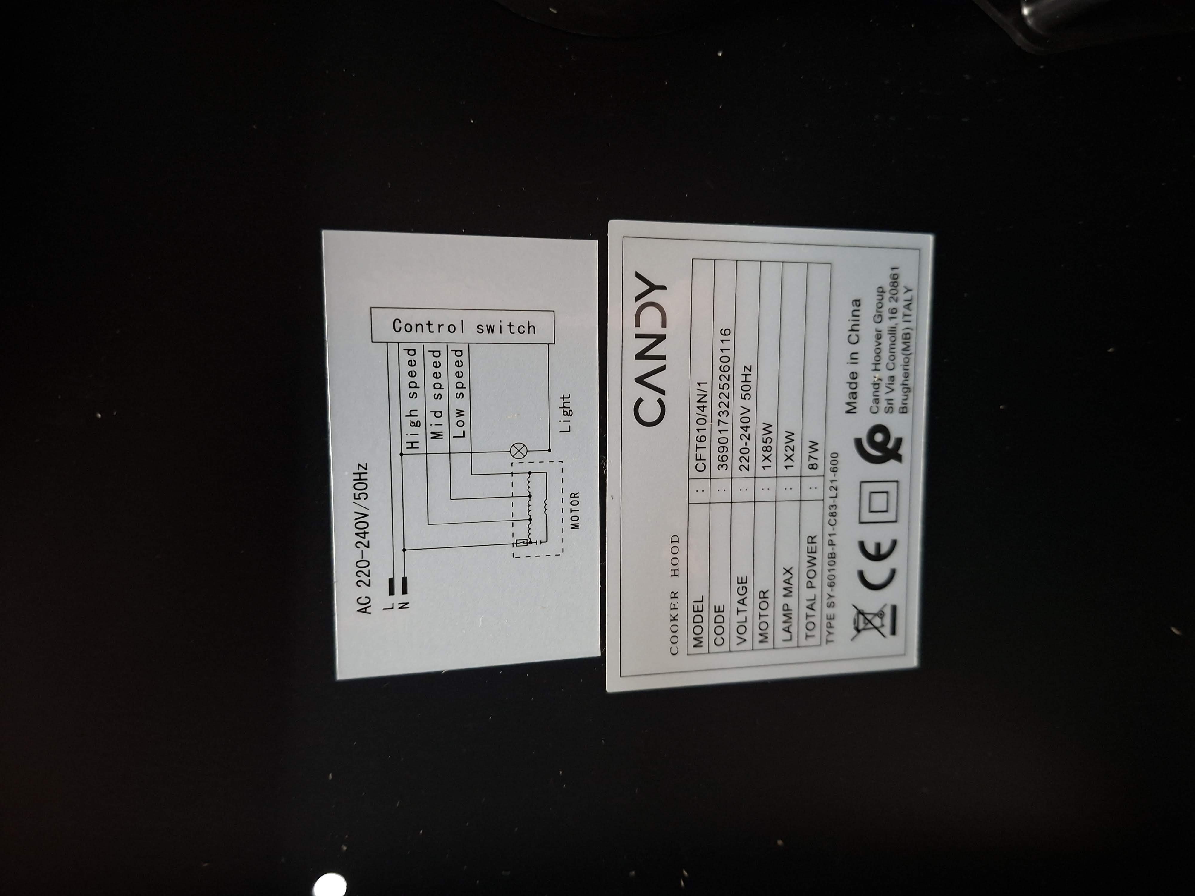 Aspirator Candy CFT610/4N/1 , 60 cm.