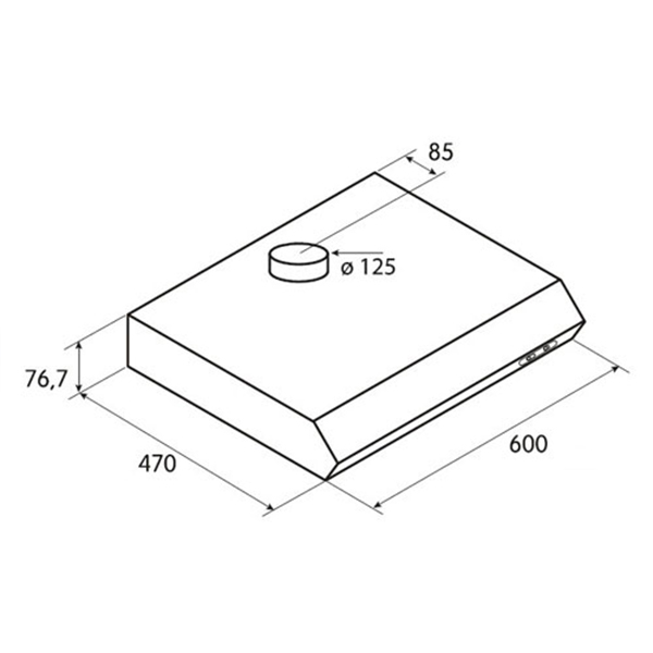Aspirator Elica TILLY CWM IX A 60 , 60 cm.