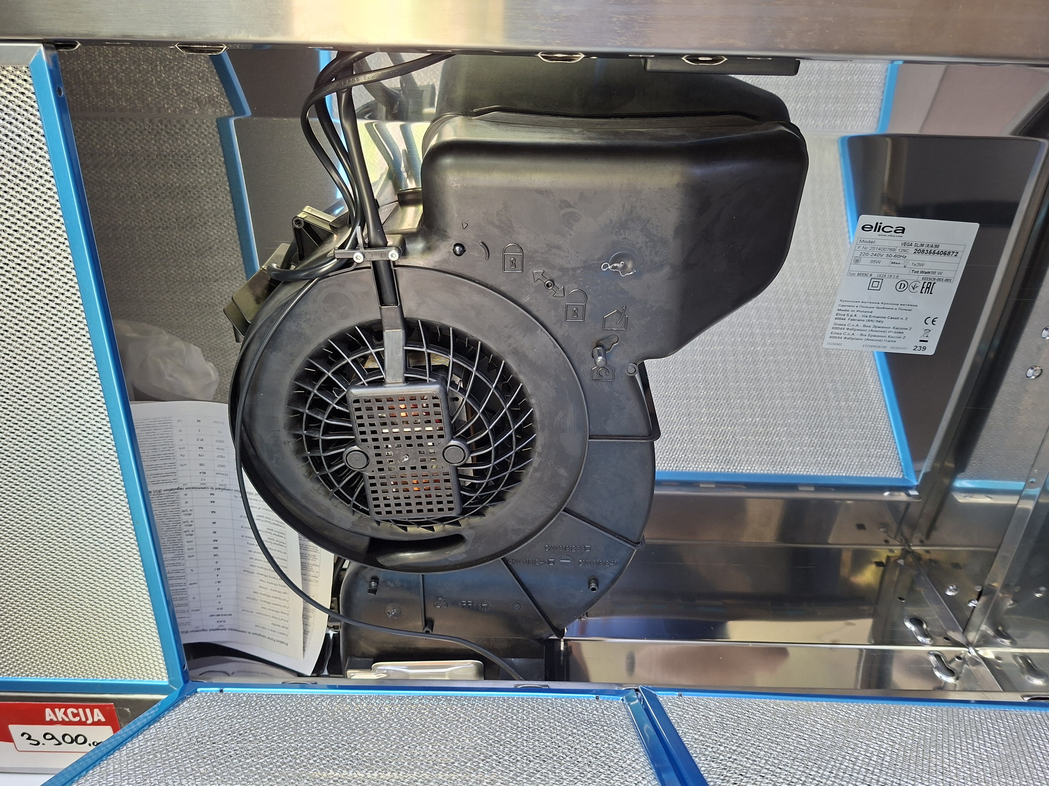 Aspirator Elica Vega Slim IX/A/90, 90cm