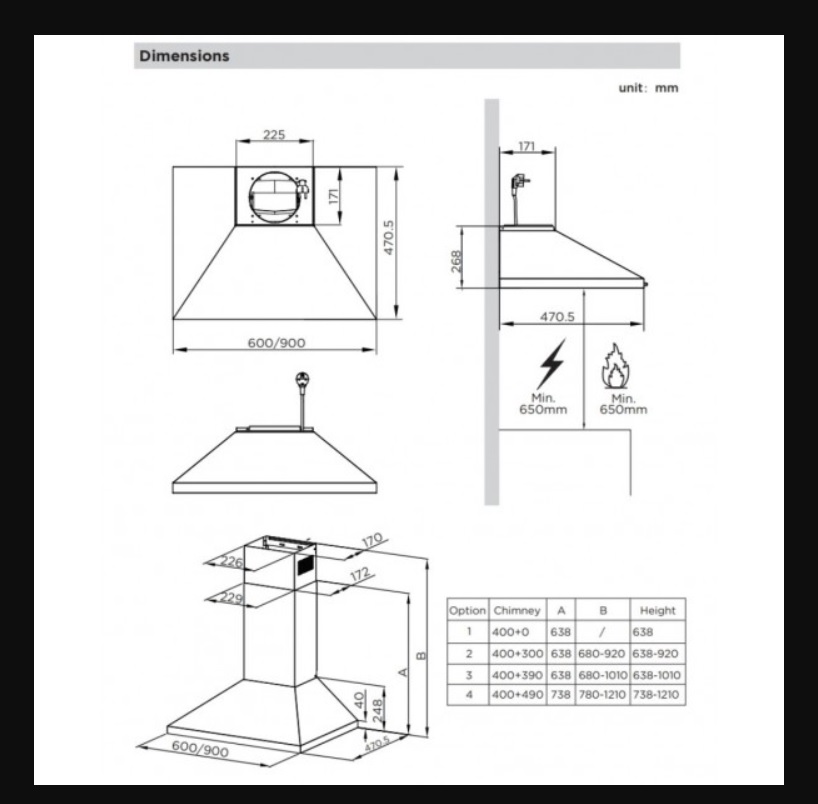 Aspirator Midea MCC606 , 60 cm