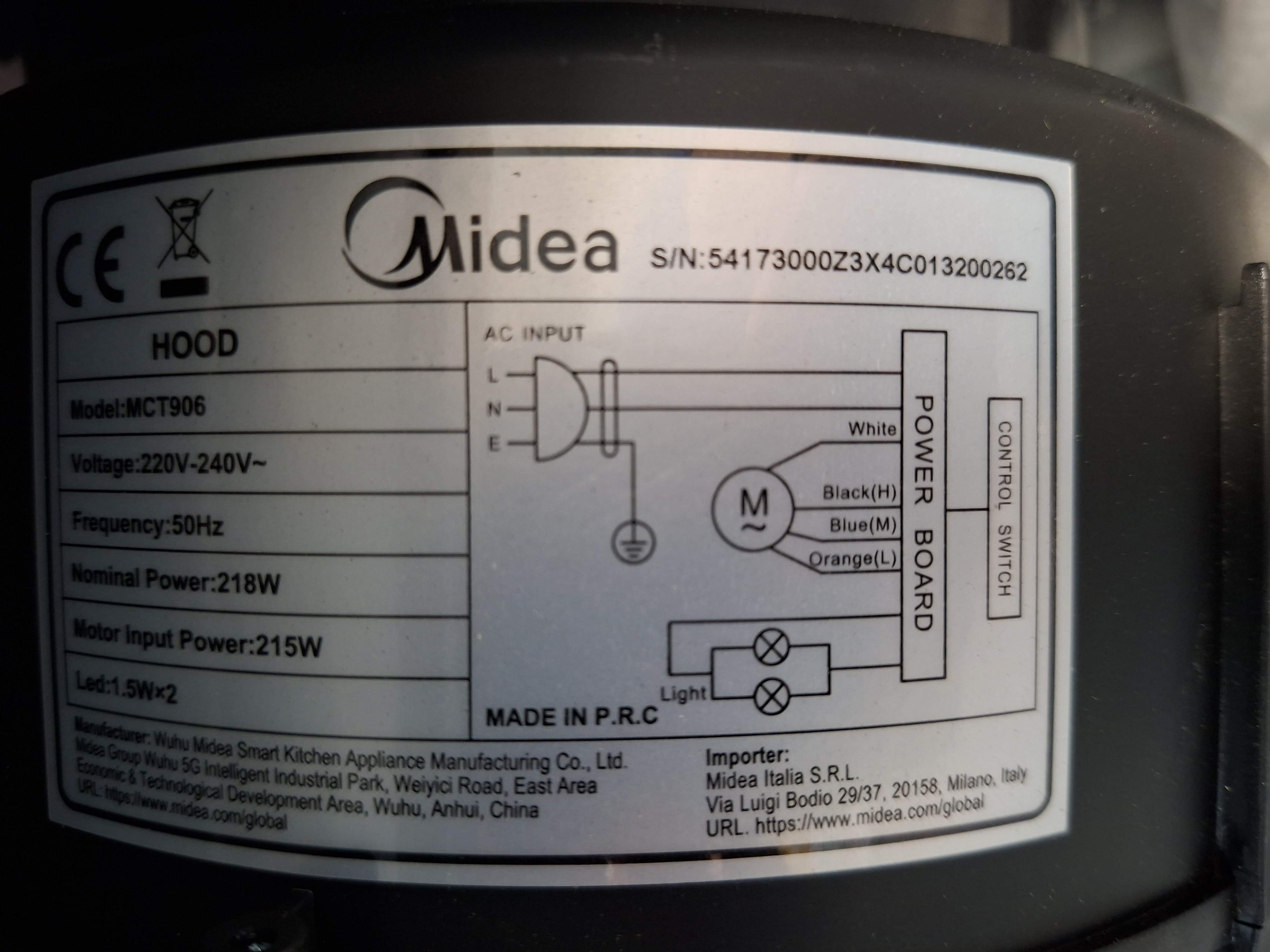Aspirator Midea MCT906 , 90 cm.