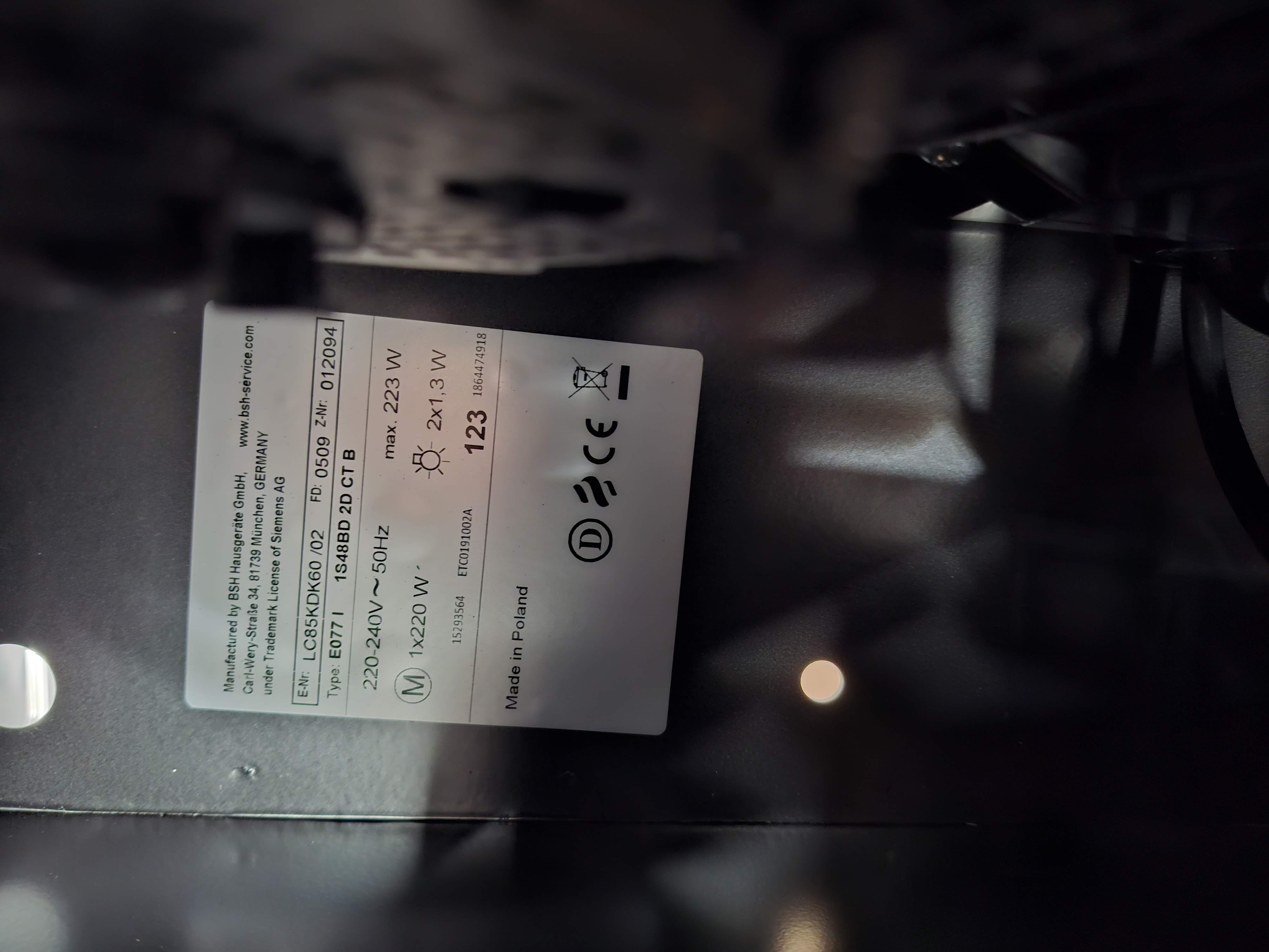 Aspirator Siemens LC85KDK60, 80cm