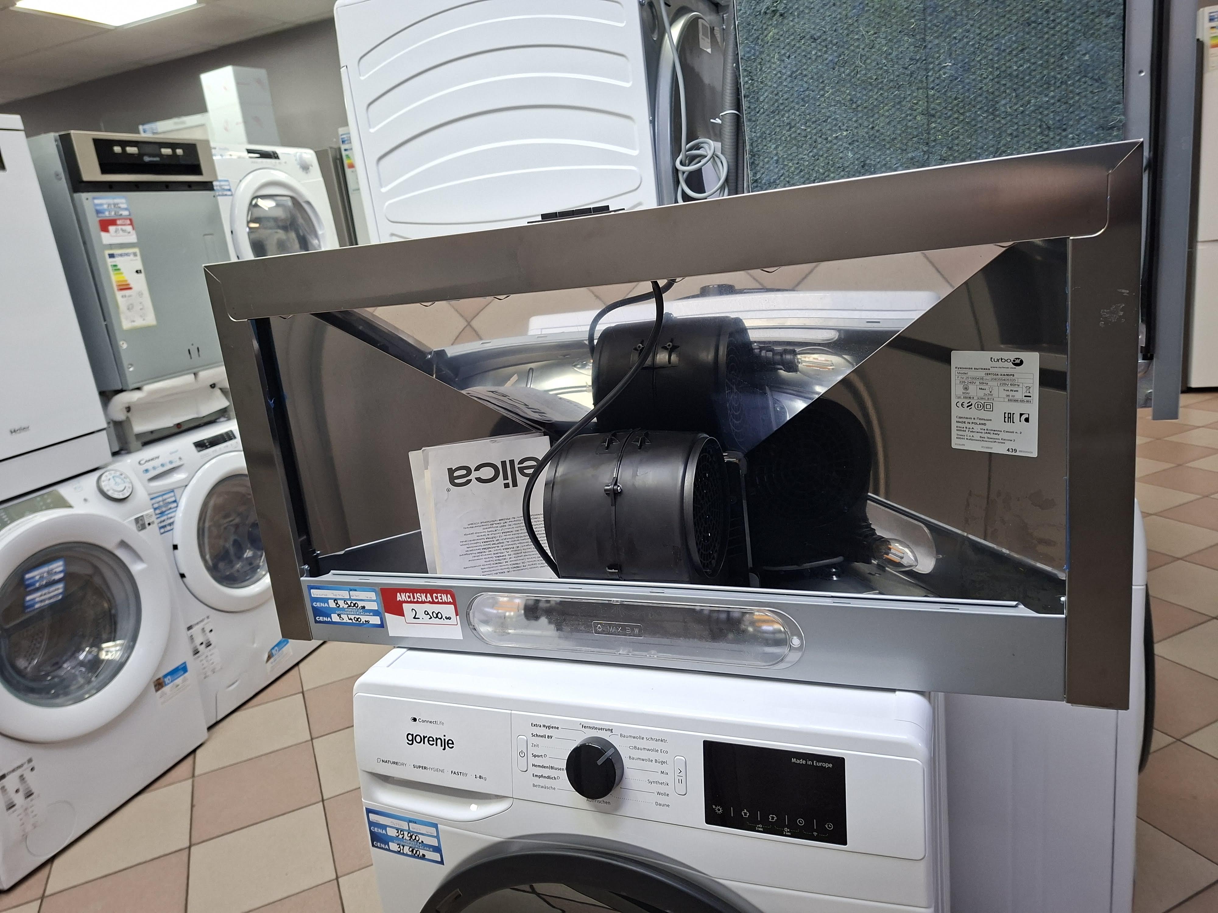 Aspirator TurboAir Certosa IX/A/90/PB , 90 cm.