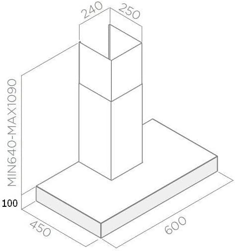 Aspirator Turboair SOFIA H10 IX/A/60 , 60 cm.