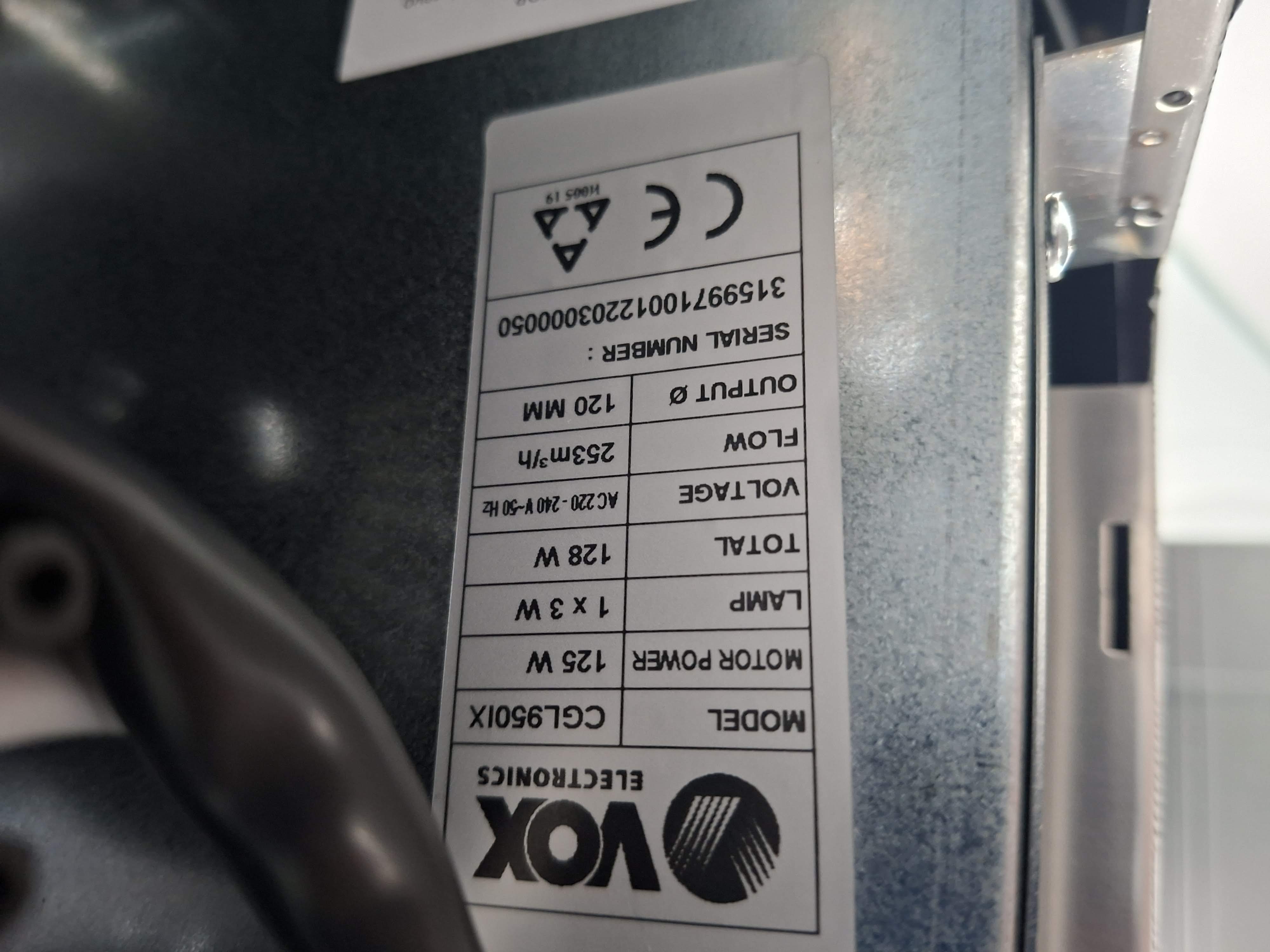 Aspirator Vox CGL 950 IX , 90 cm.