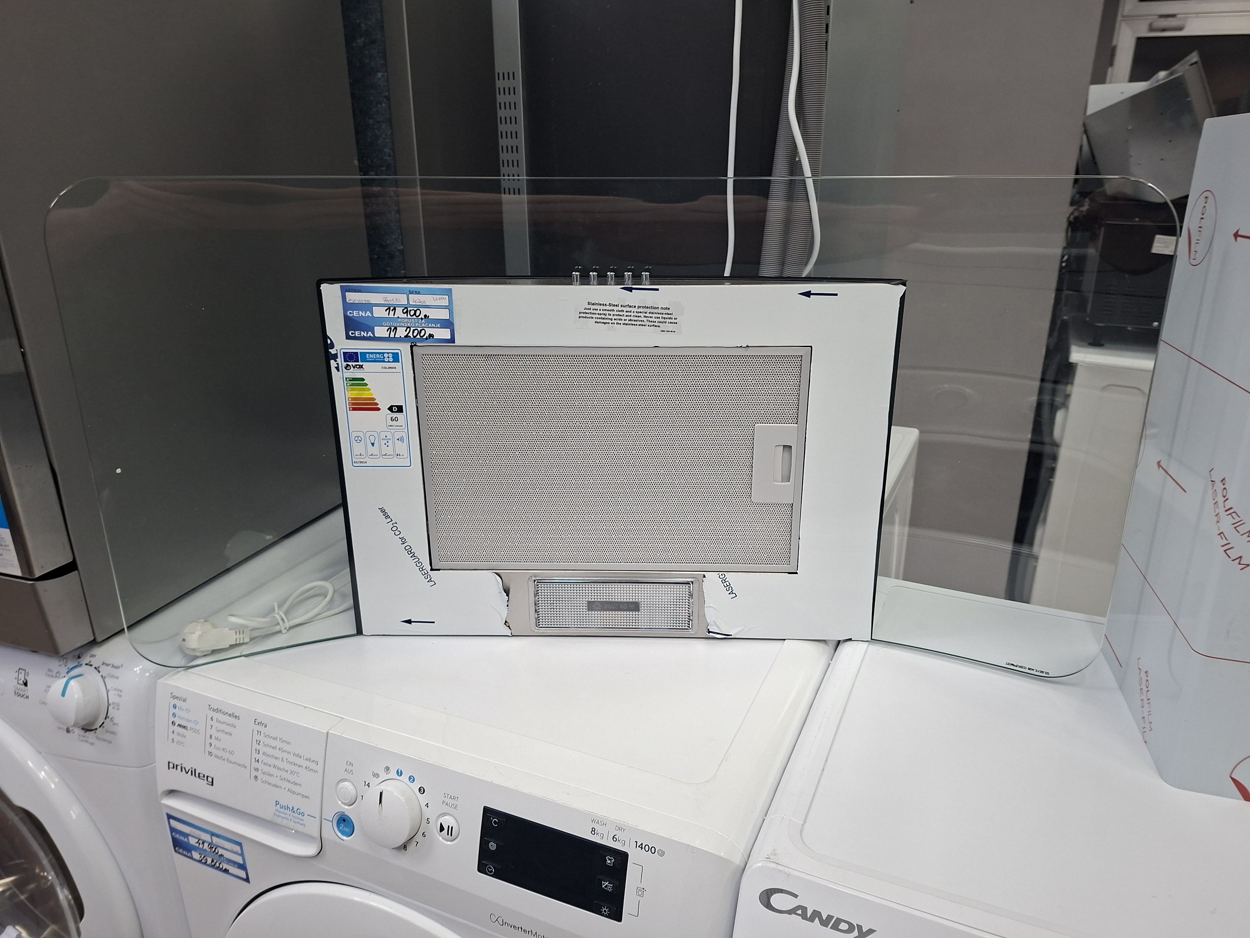 Aspirator Vox CGL 950 IX , 90 cm.