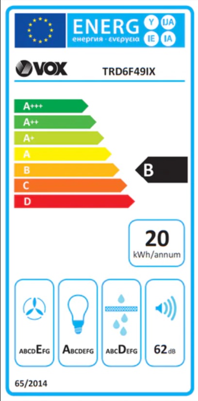 Aspirator Vox TRD 6F49 IX , 60cm