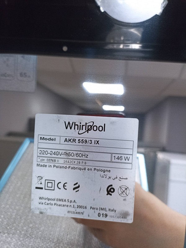 Aspirator Whirlpool AKR 559/3 IX , 428 m³ / h