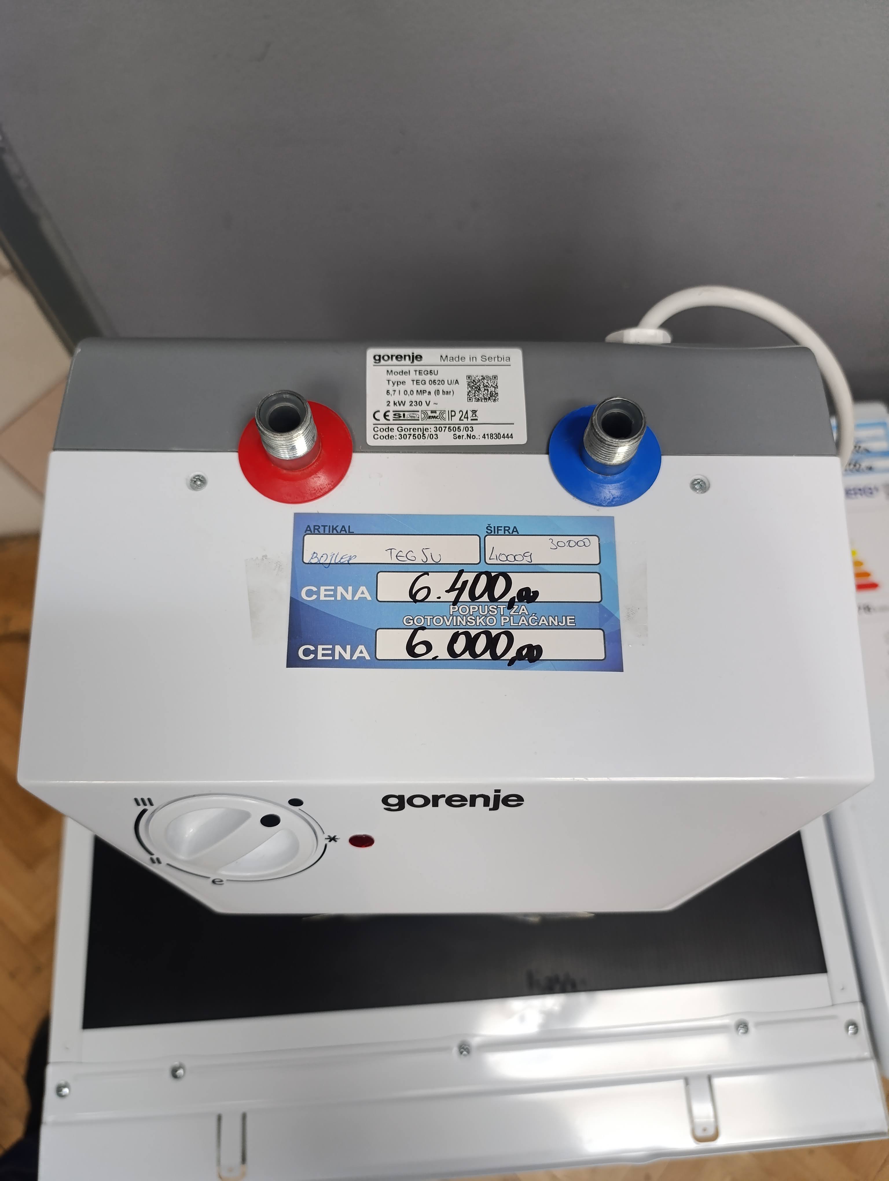 Bojler Gorenje TEG5U , 5L