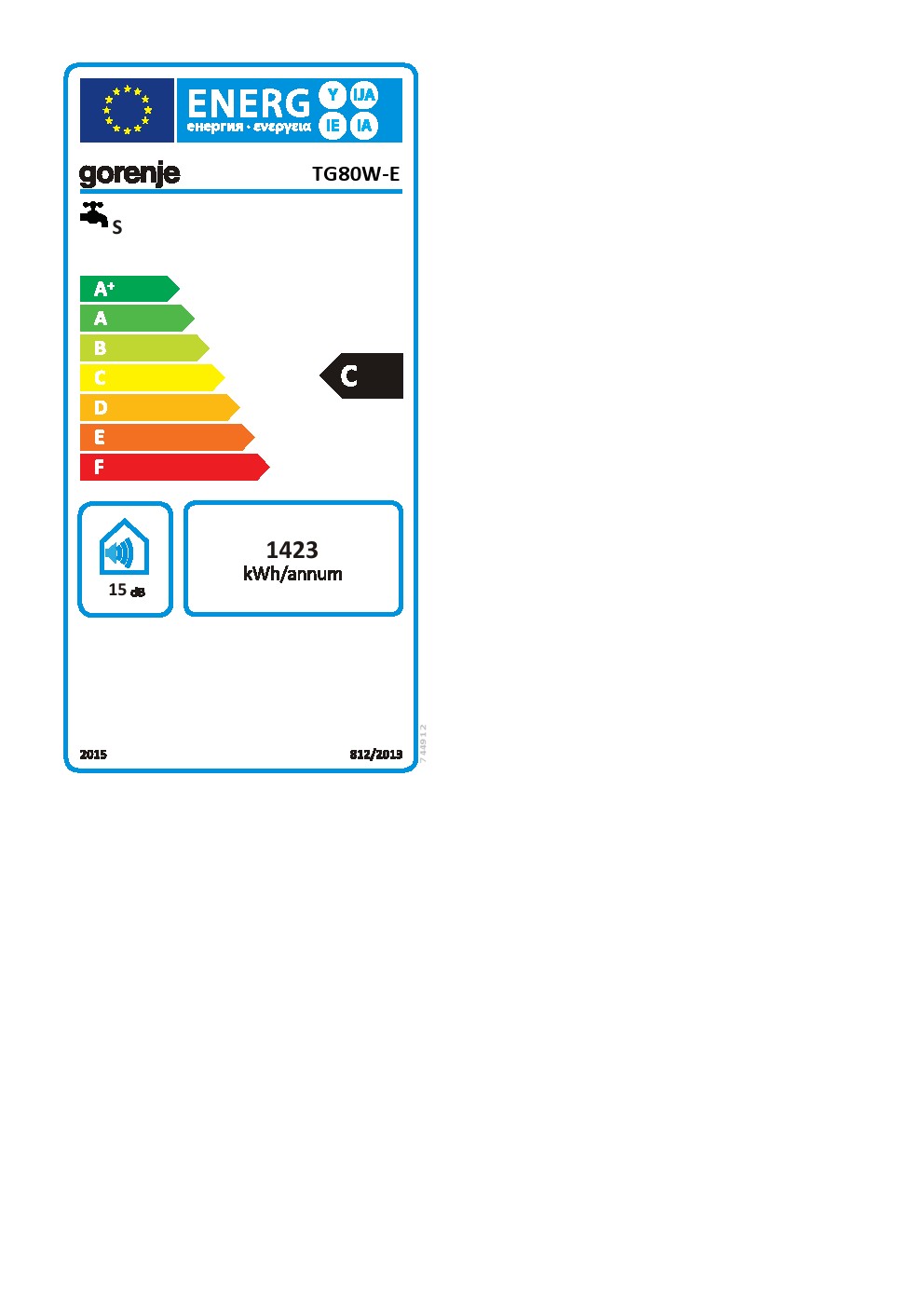 Bojler Gorenje TG80W-E , 76L