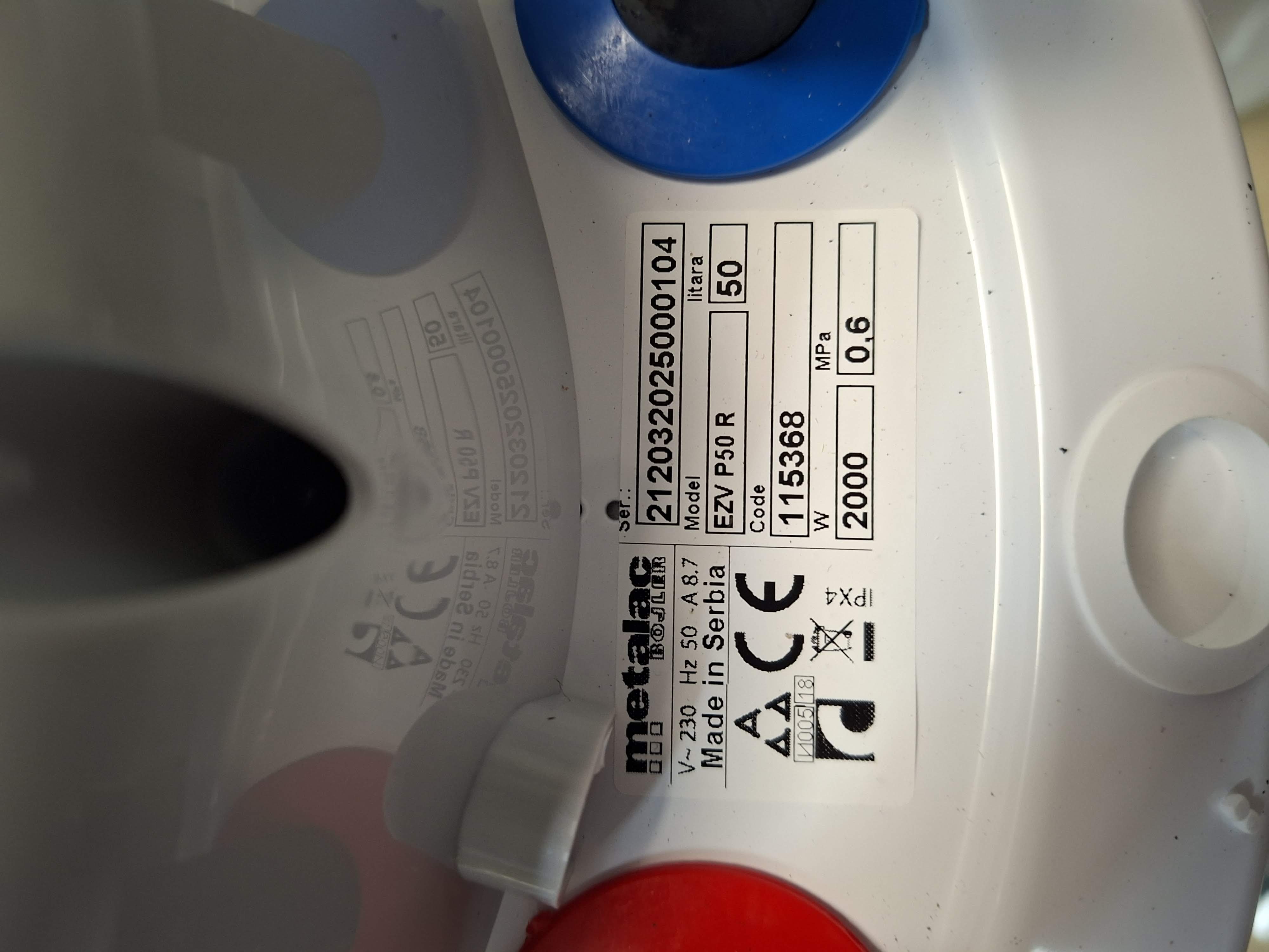Bojler Metalac EZV P50 R  , 50L