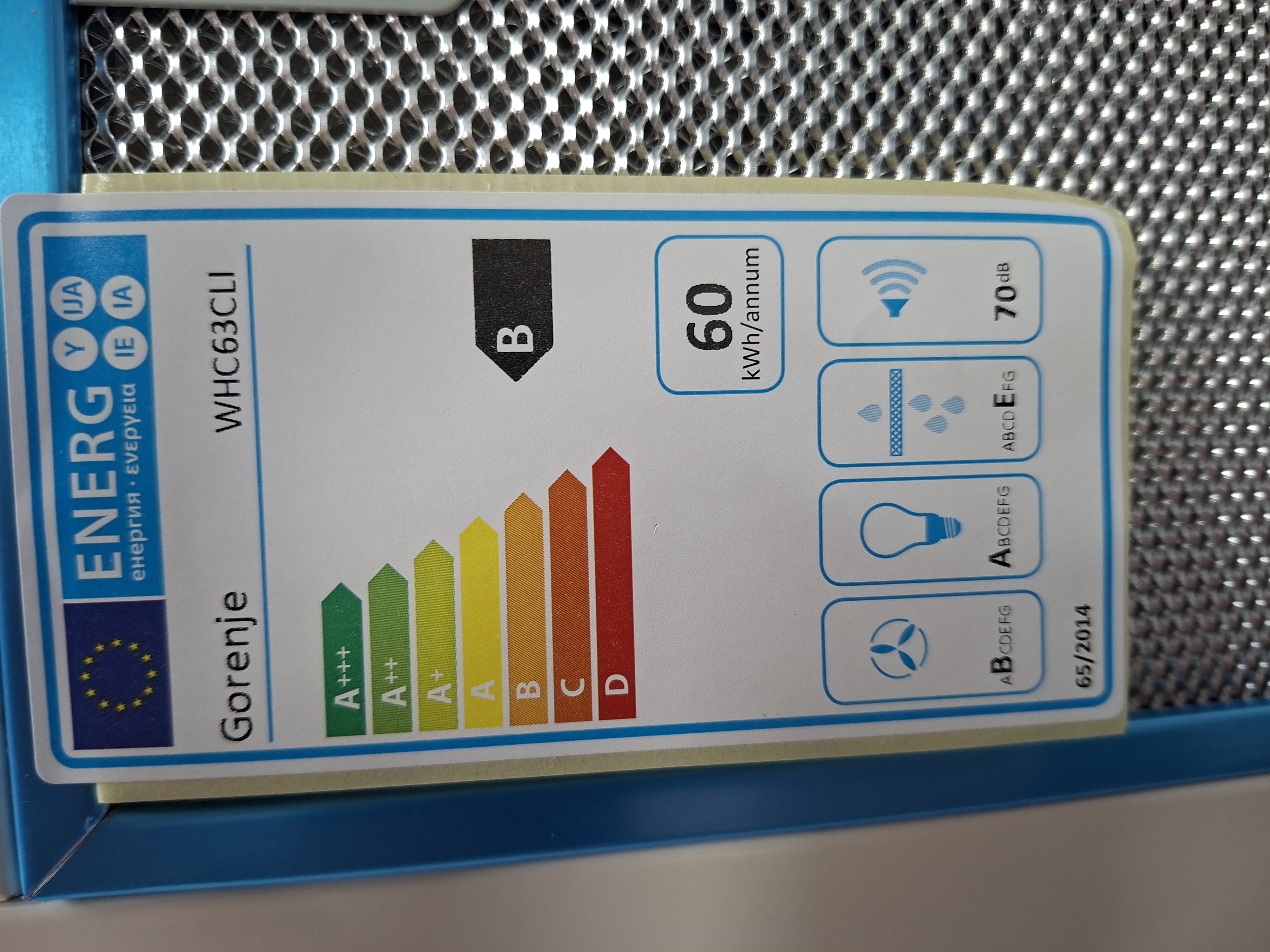 Classico Kaminski Aspirator Gorenje WHC63CLI  , 60cm