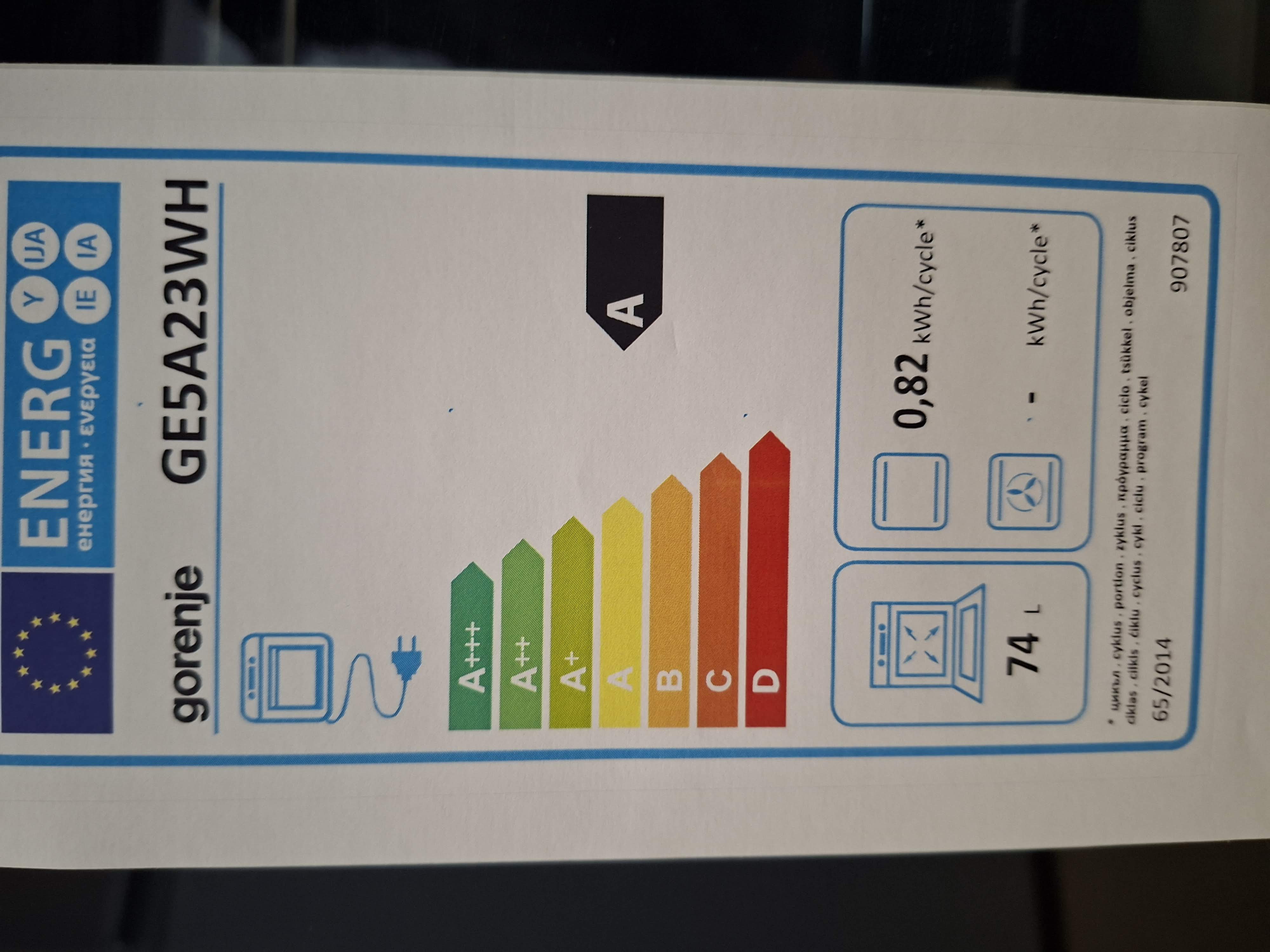 Elektricni Sporet Gorenje GE5A23WH , 50 cm.