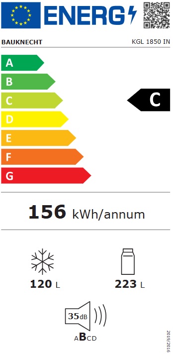 Frižider Bauknecht KGL 1850 IN , 189cm.