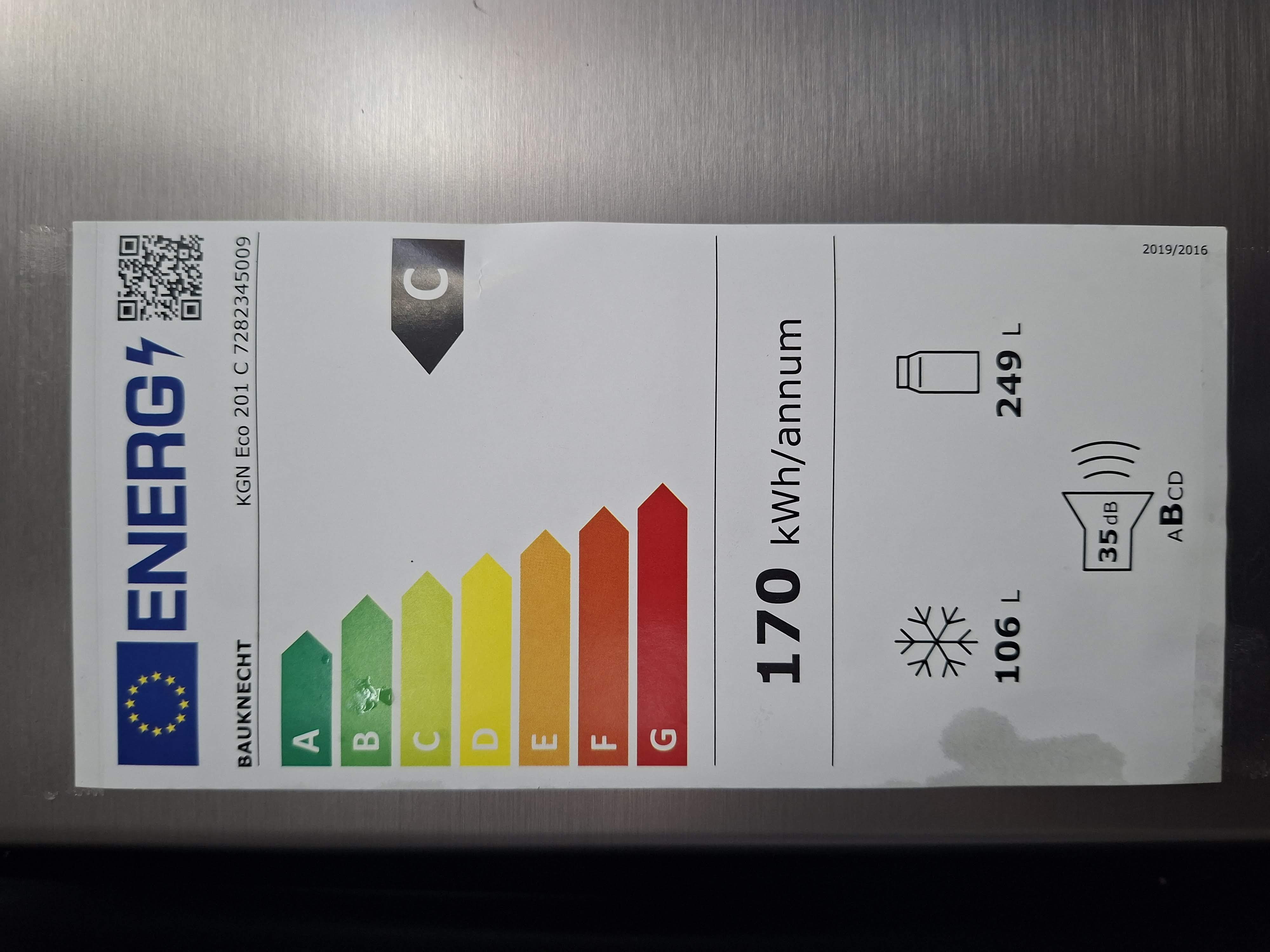 Frižider Bauknecht KGN ECO 201C , 203 cm.