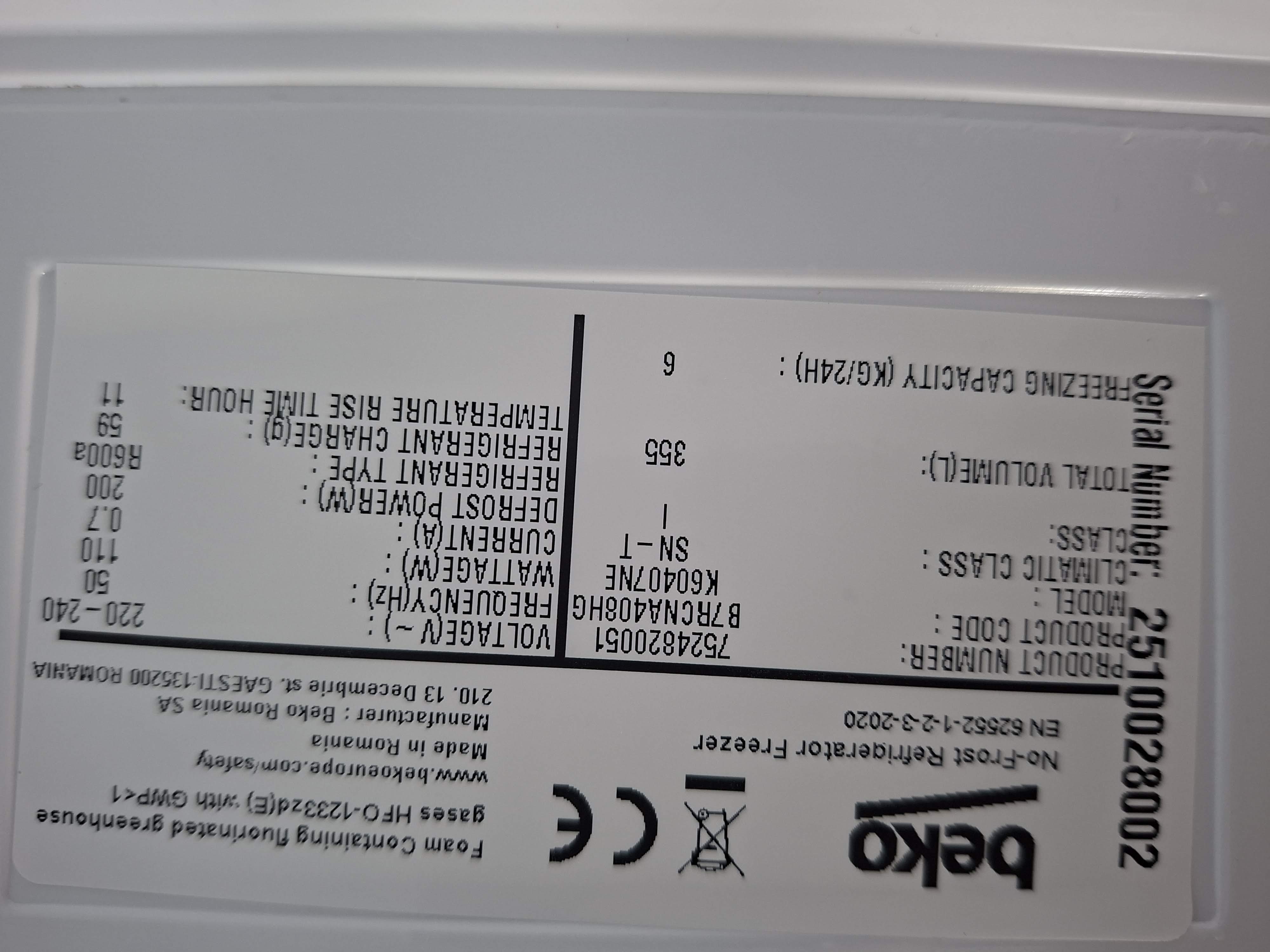 Frižider Beko B7RCNA408HG, 203cm