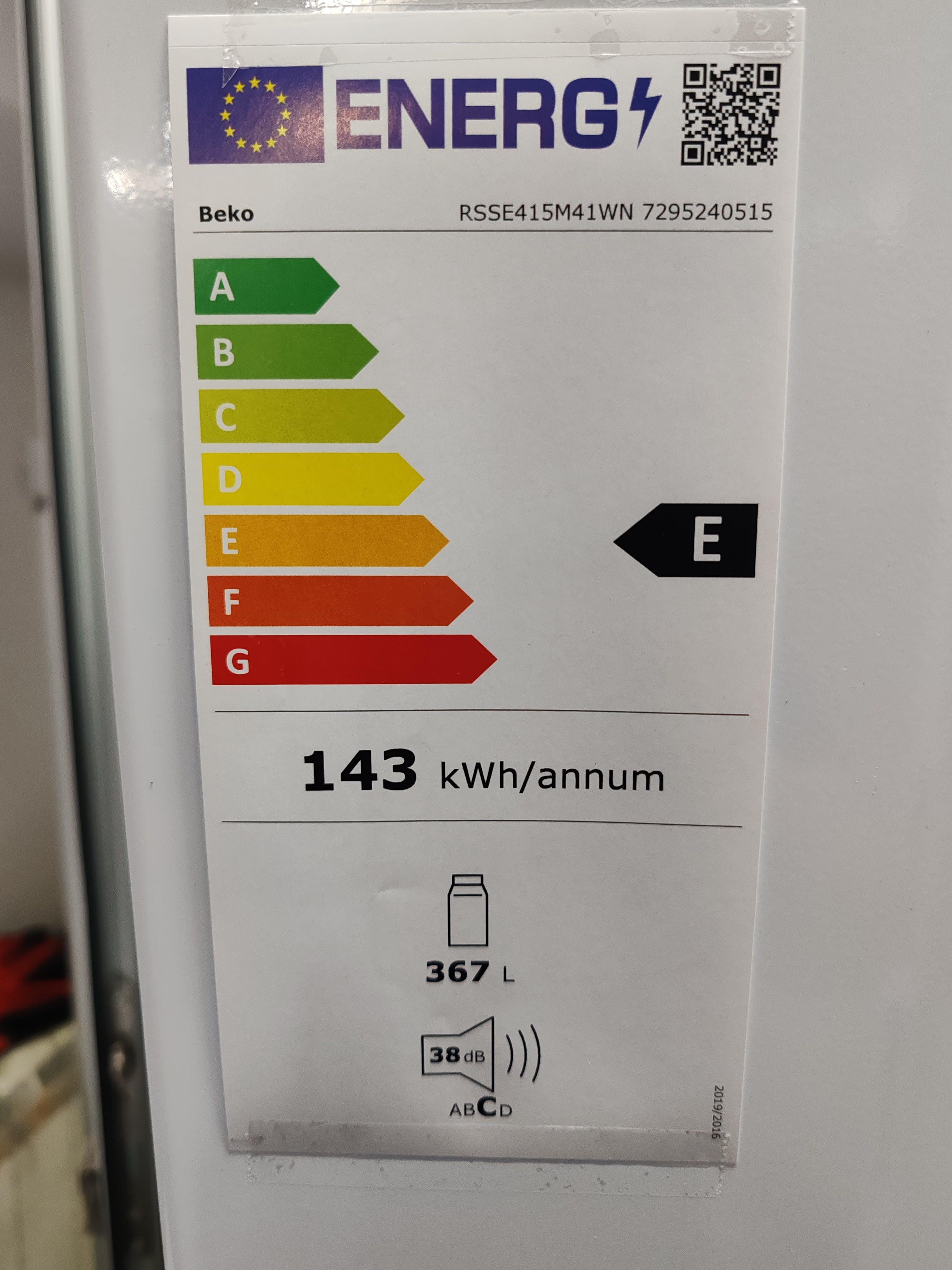 Frižider Beko RSSE415M41WN, 172cm