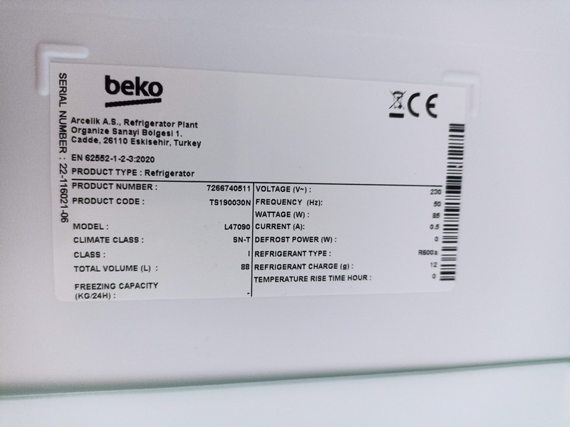 Frižider Beko TS190030N , 82cm