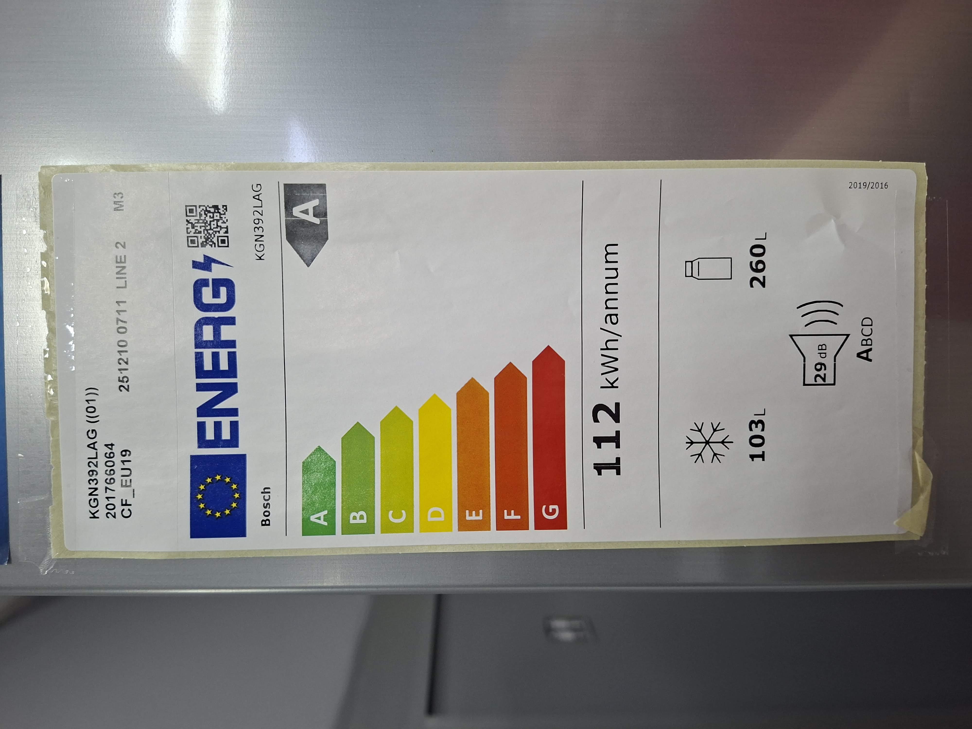 Frižider Bosch KGN392LAG , 203 cm