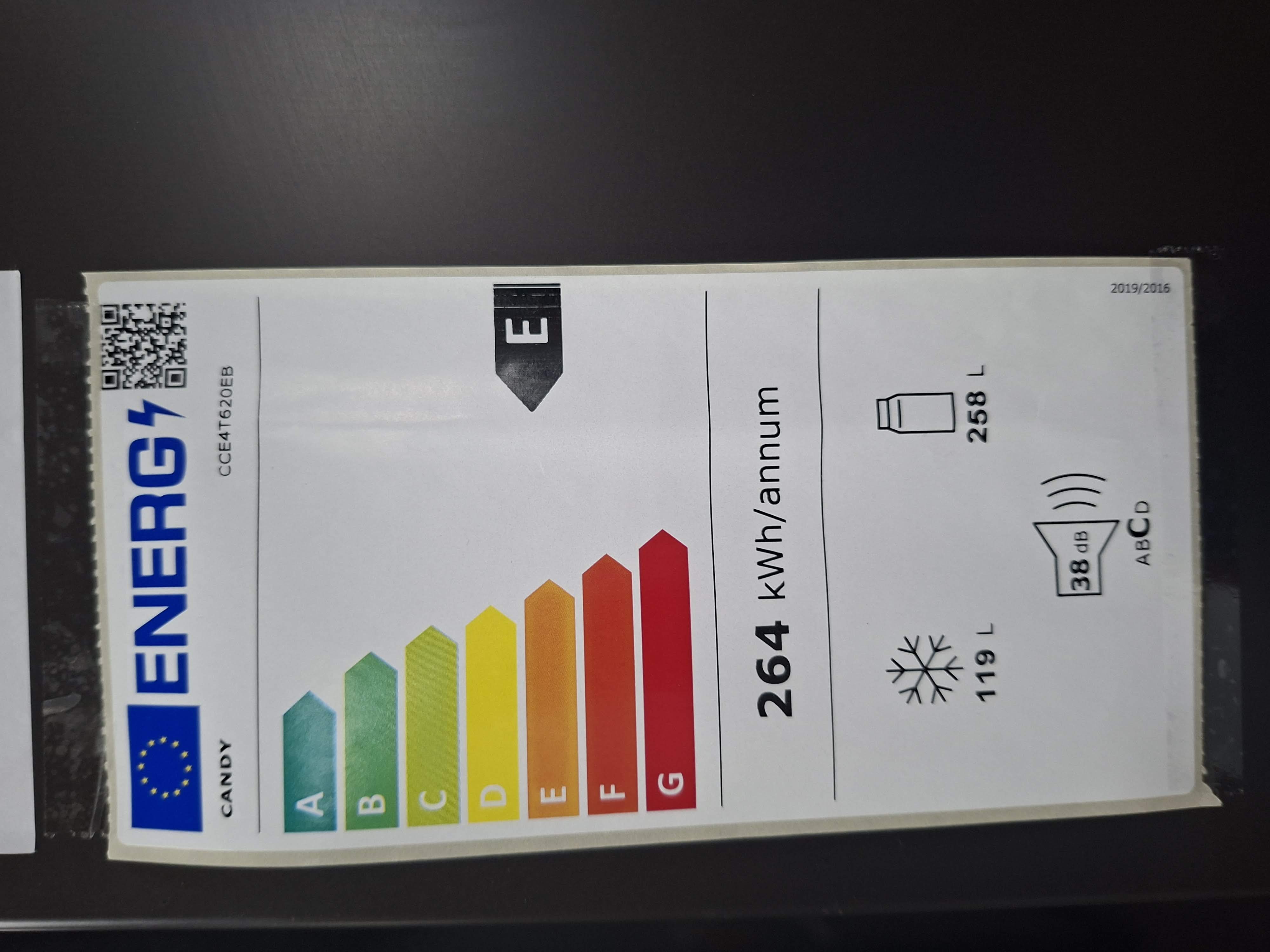 Frižider Candy CCE4T620EB , 200 cm. 