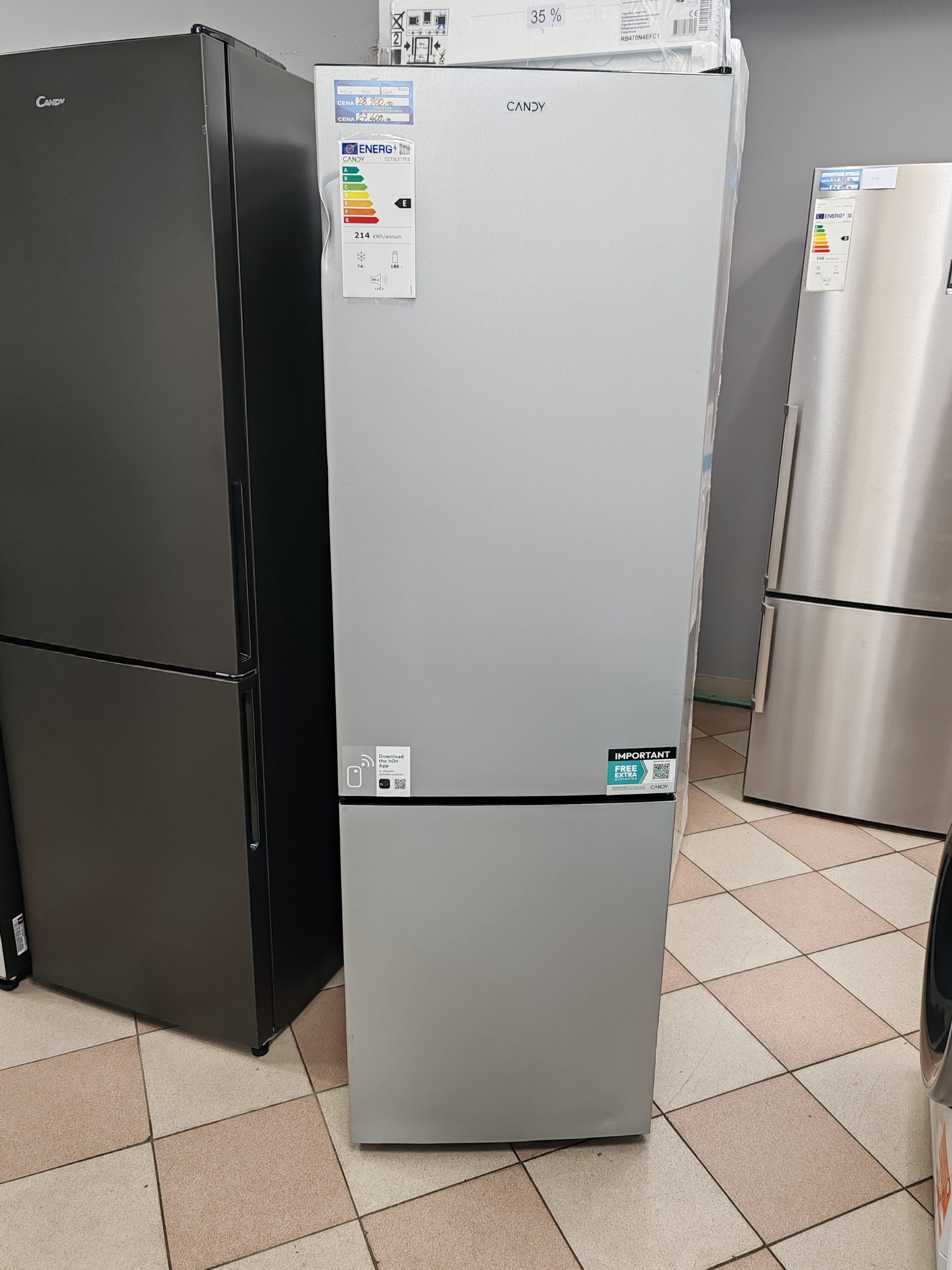Frižider Candy CCT3L517ES, 176cm