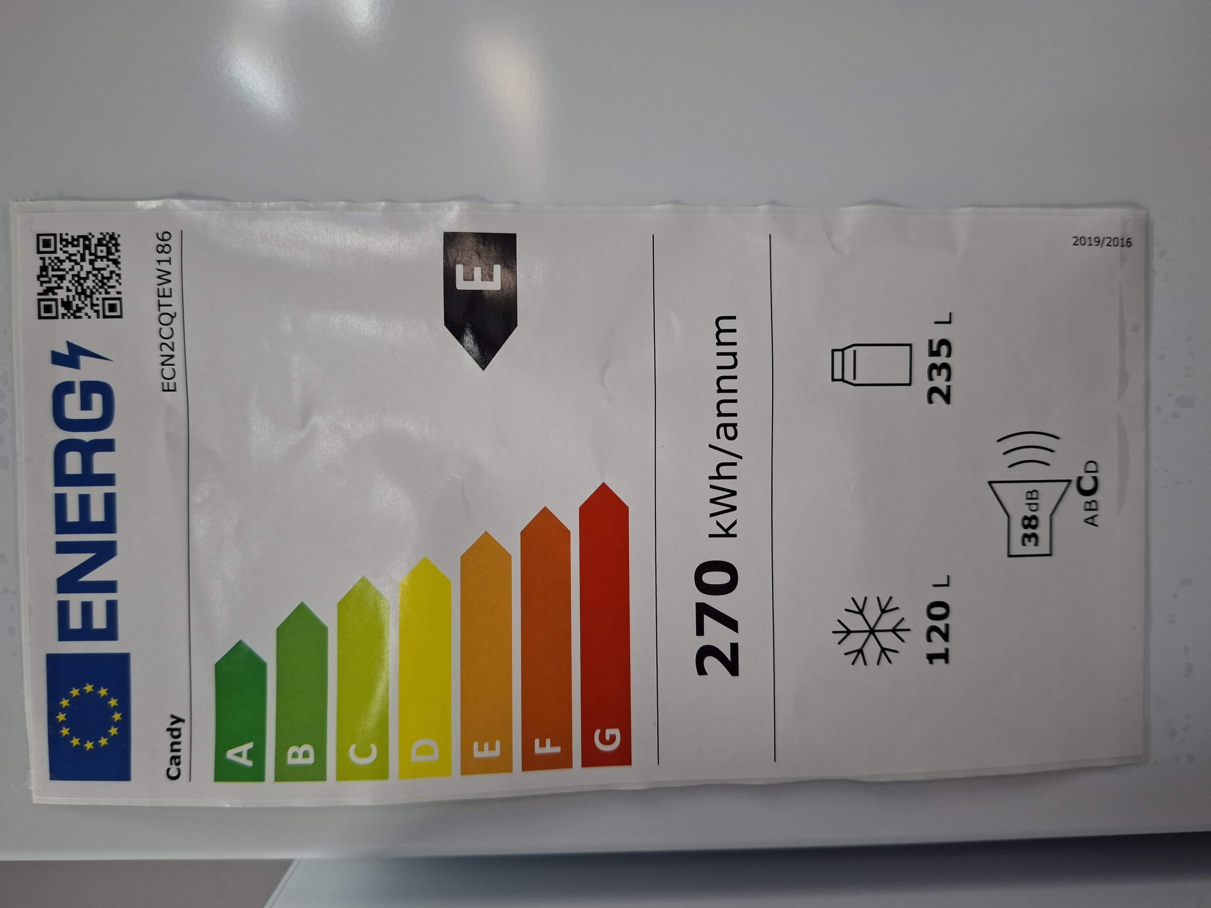 Frižider Candy ECN2CQTEW186 , 186 cm