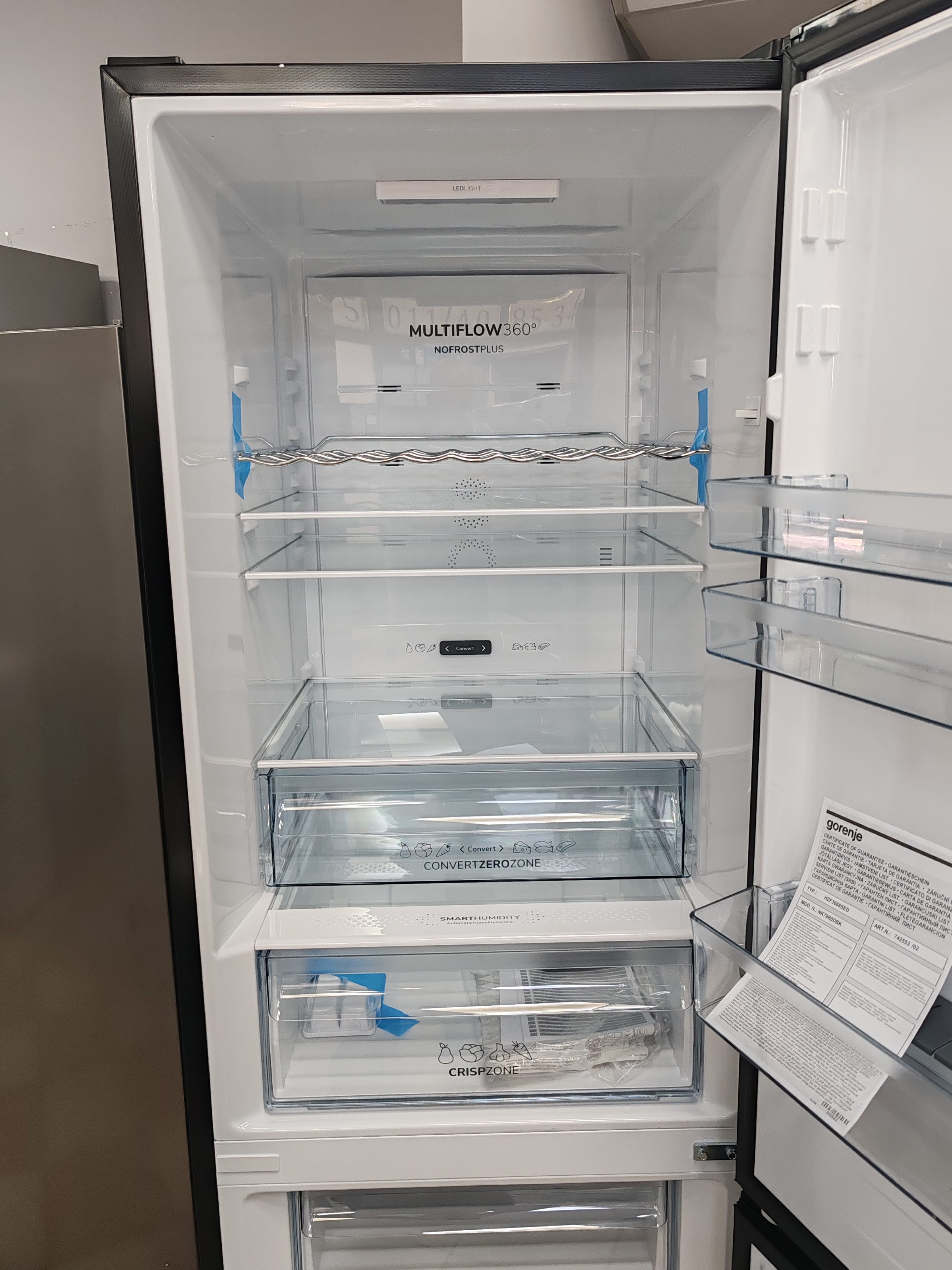 Frižider Gorenje NK79B0DBK, 185cm.