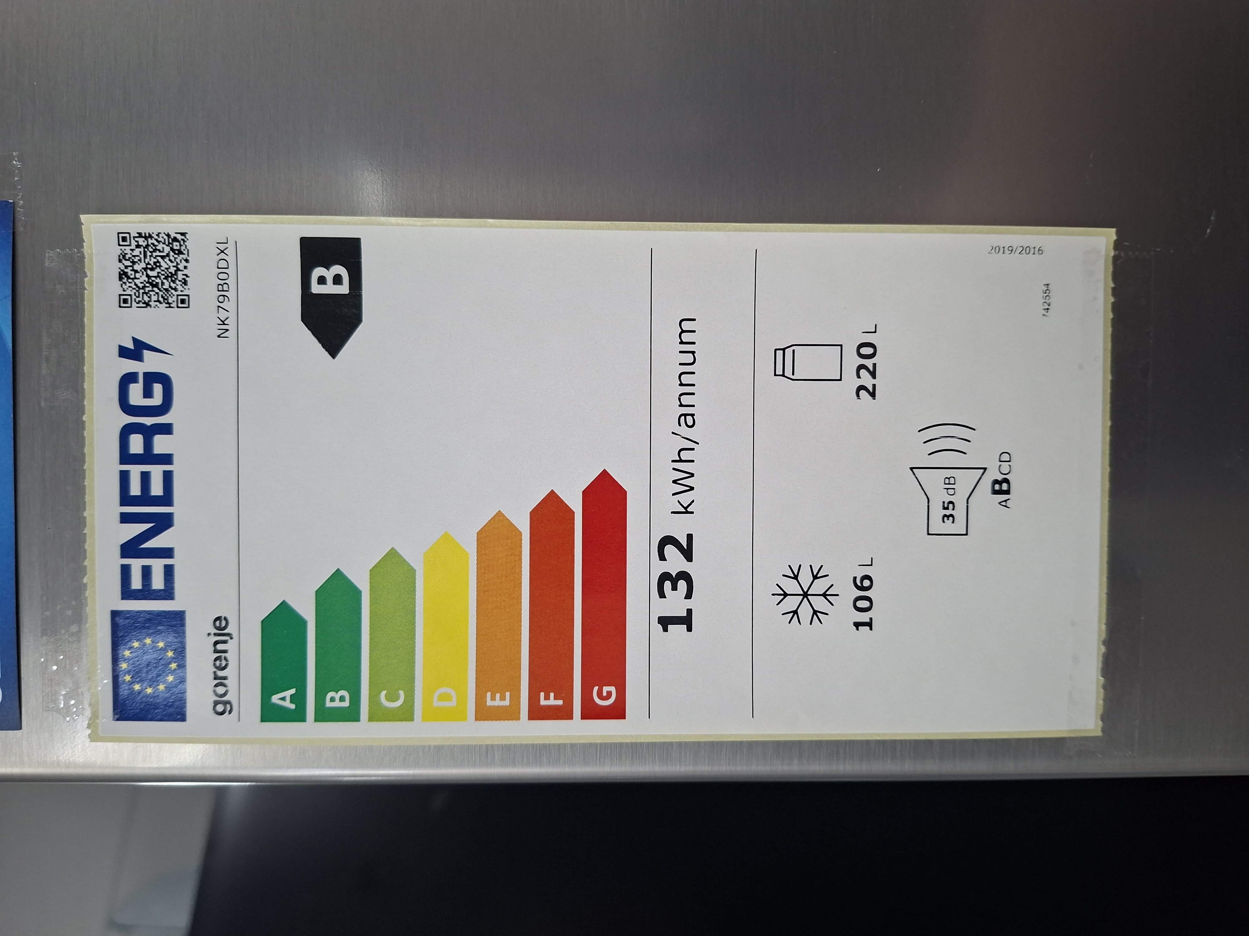 Frižider Gorenje NK79B0DXL , 185cm.