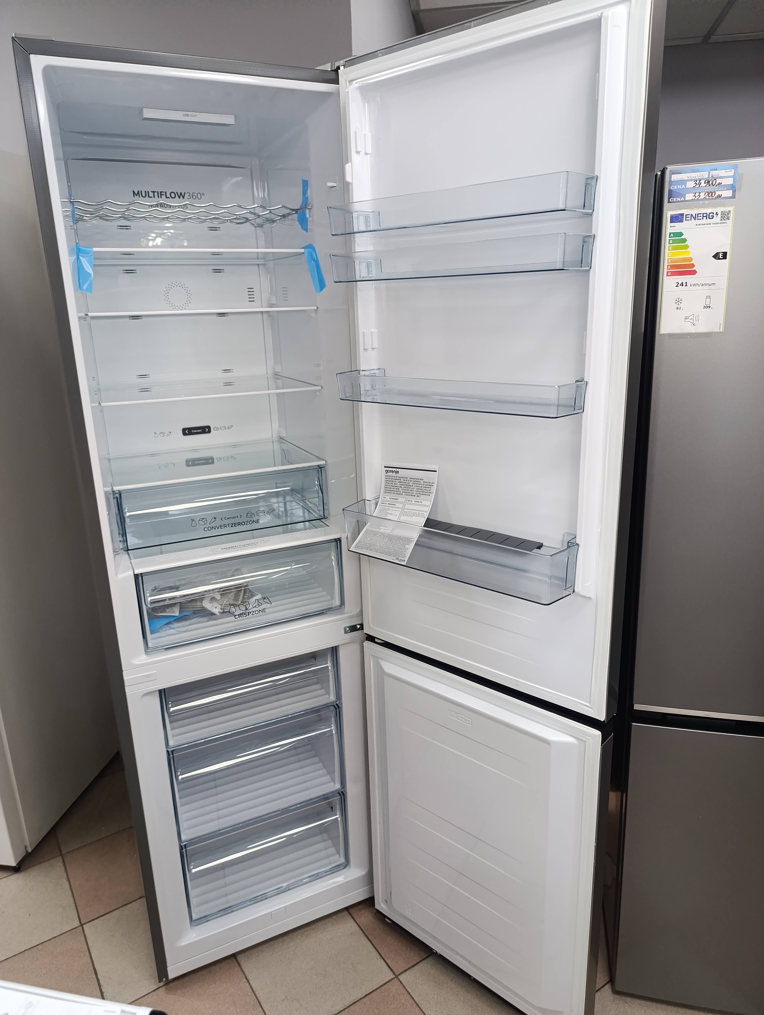 Frižider Gorenje NK89B0DXL , 200 cm.