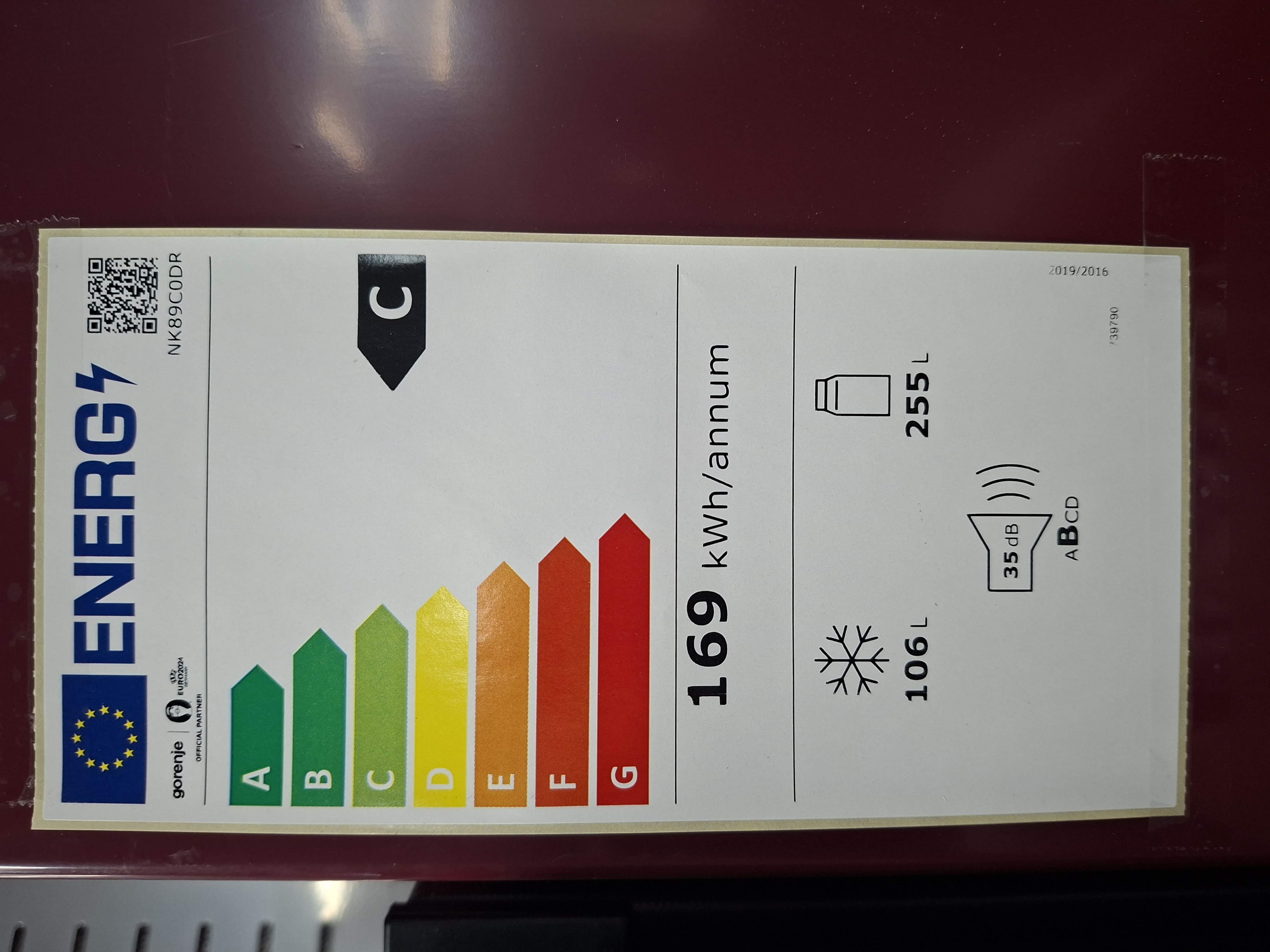 Frižider Gorenje NK89C0DR , 200 cm.