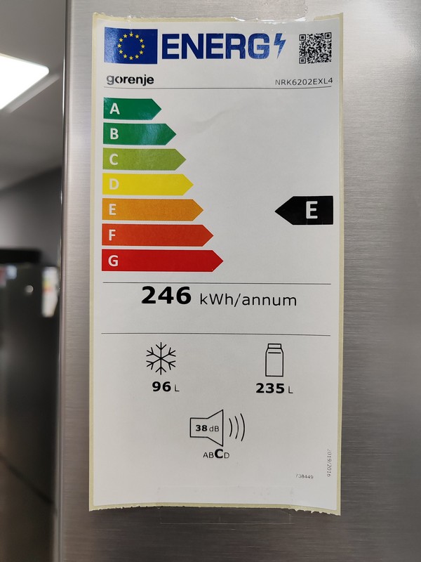 Frižider Gorenje NRK6202EXL4, 200cm.