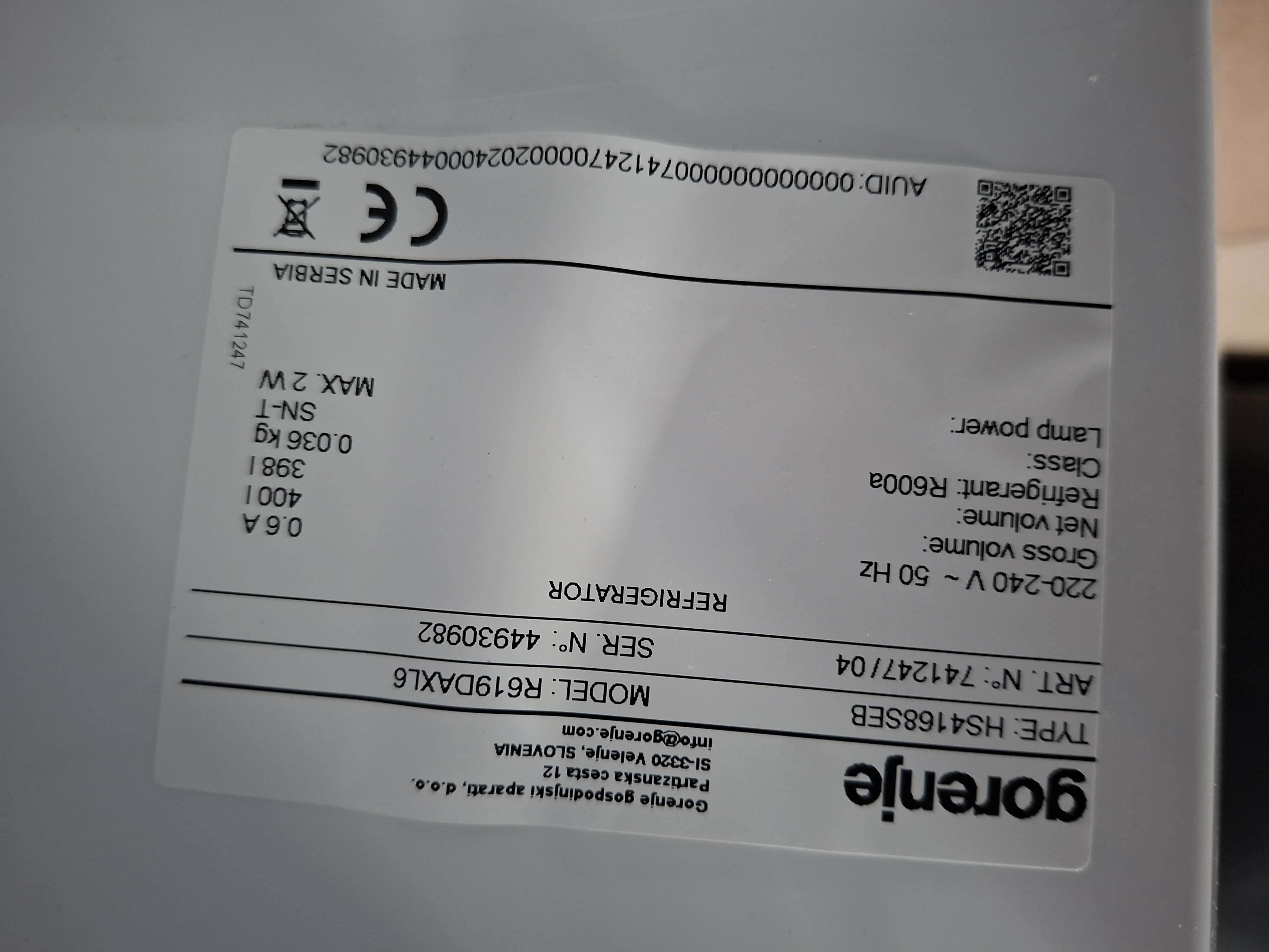 Frižider Gorenje R619DAXL6 , 185 cm.