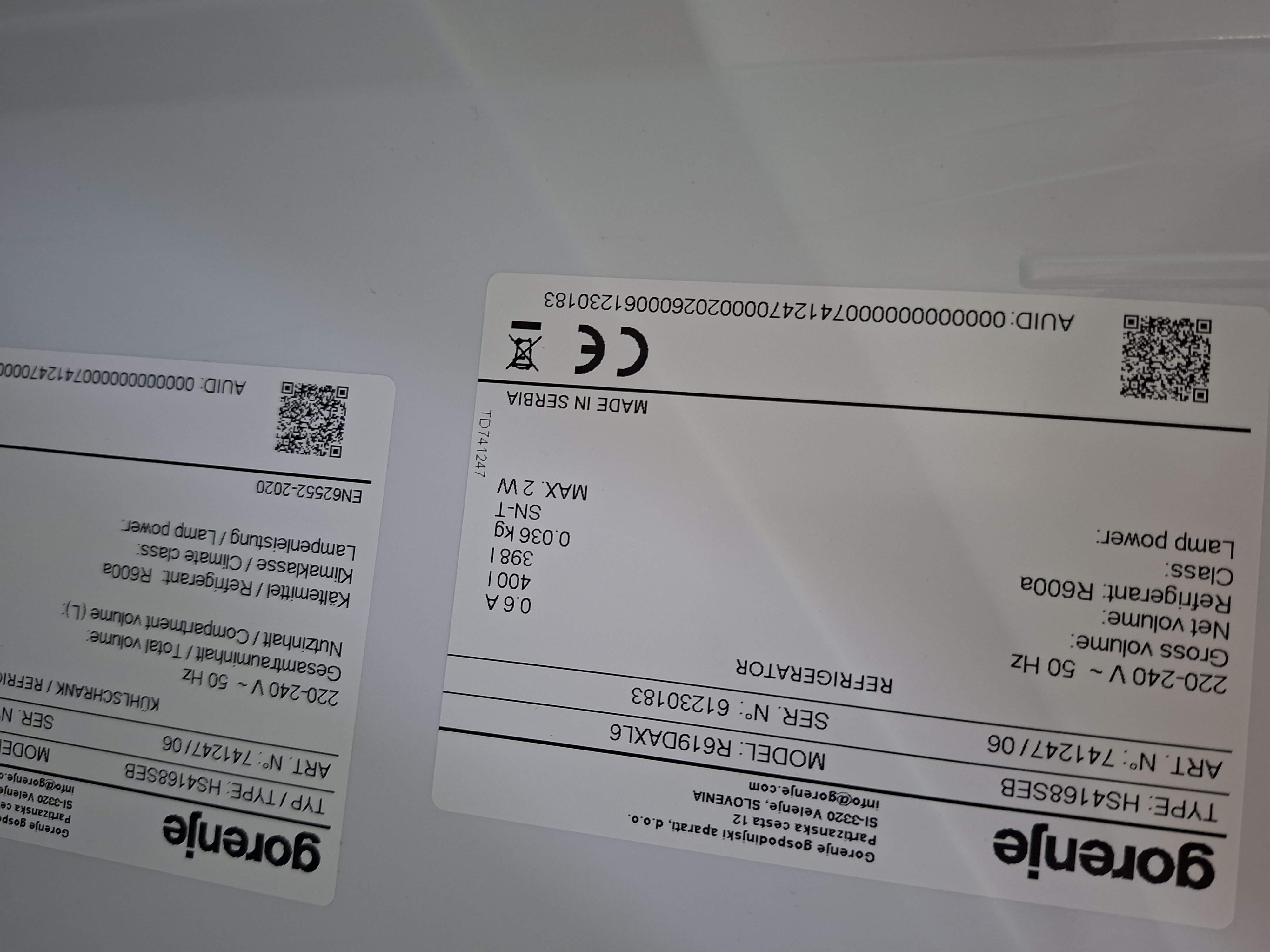 Frižider Gorenje R619DAXL6, 185 cm.