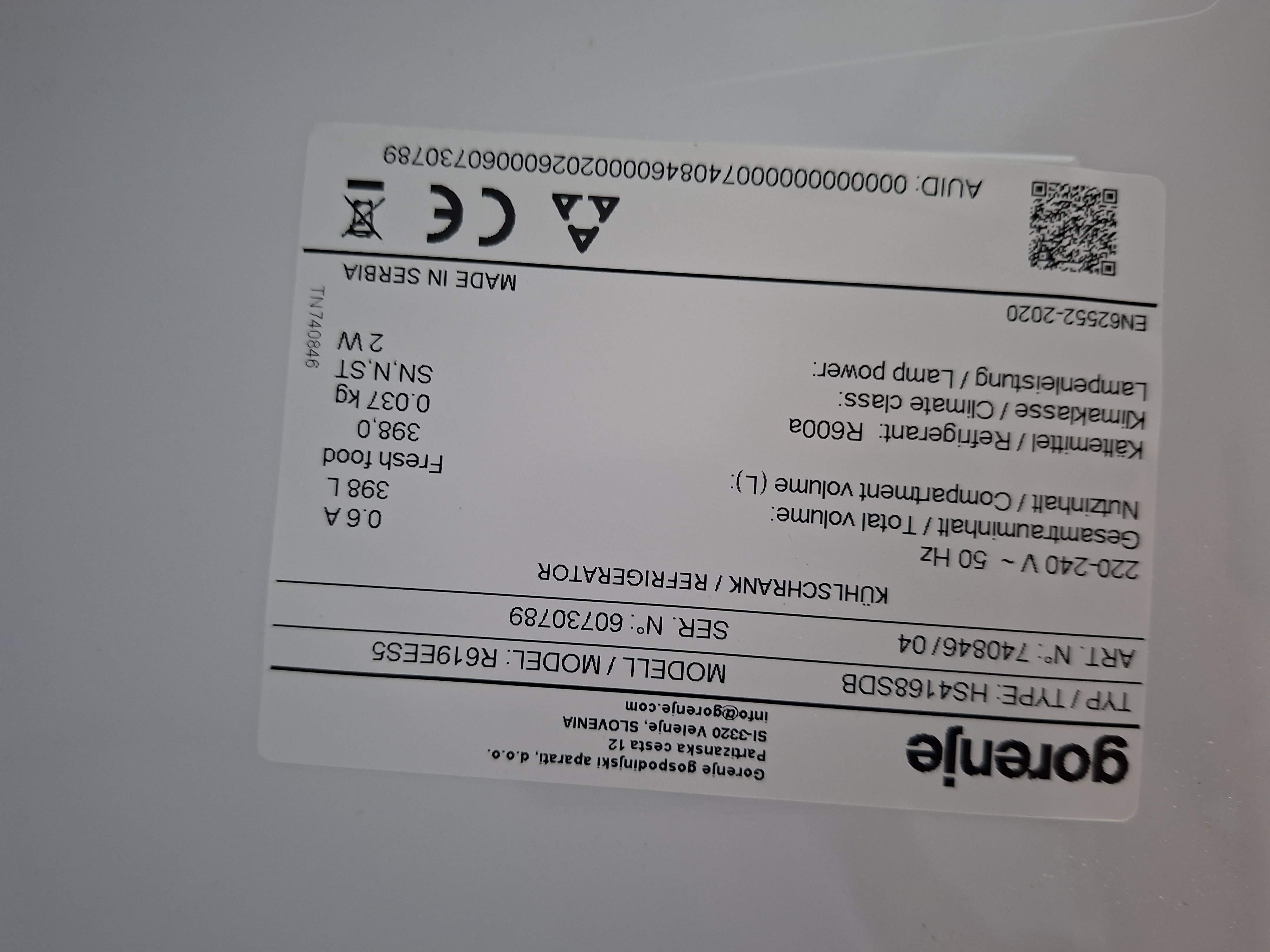 Frižider Gorenje R619EES5, 185cm