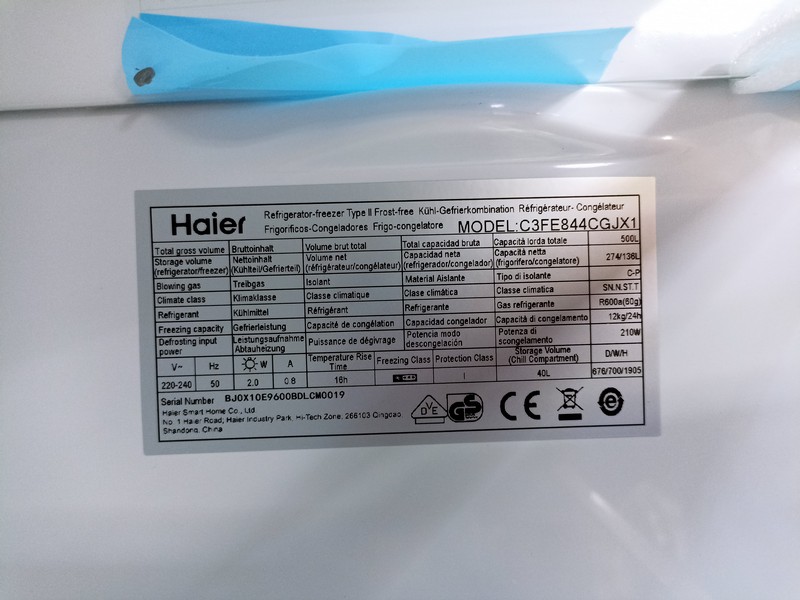 Frižider Haier C3FE844CGJX1 , 70cm
