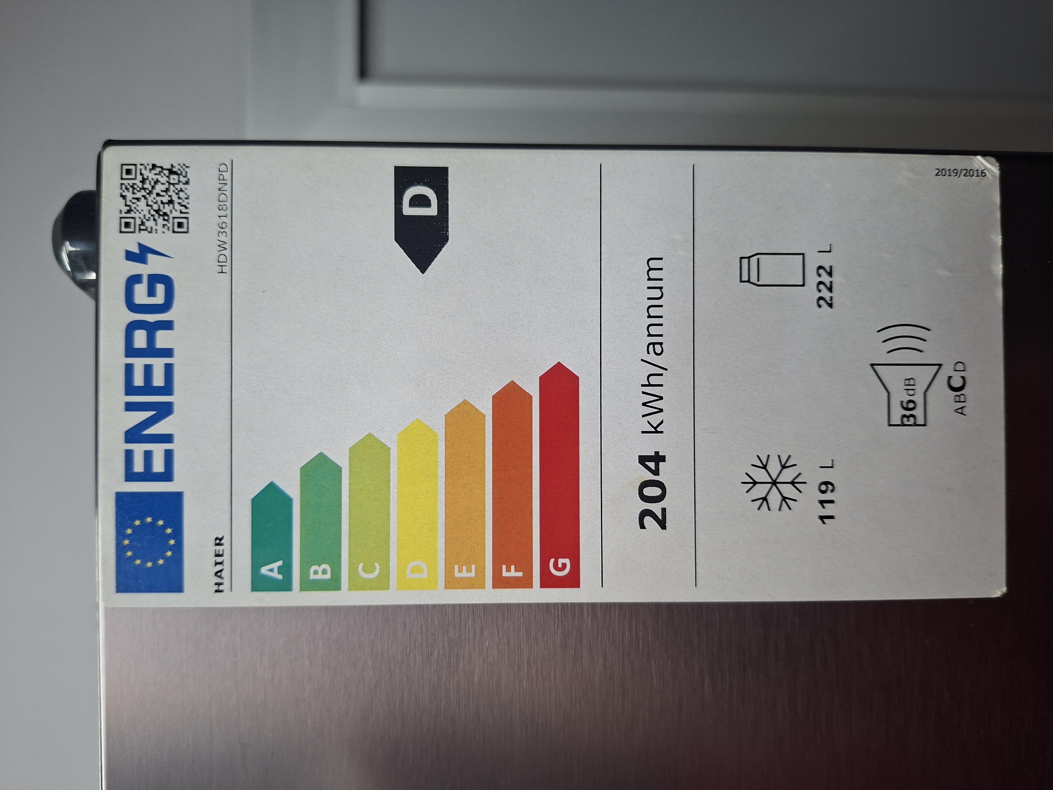 Frižider Haier HDW3618DNPD (2) , 185 cm, No Frost