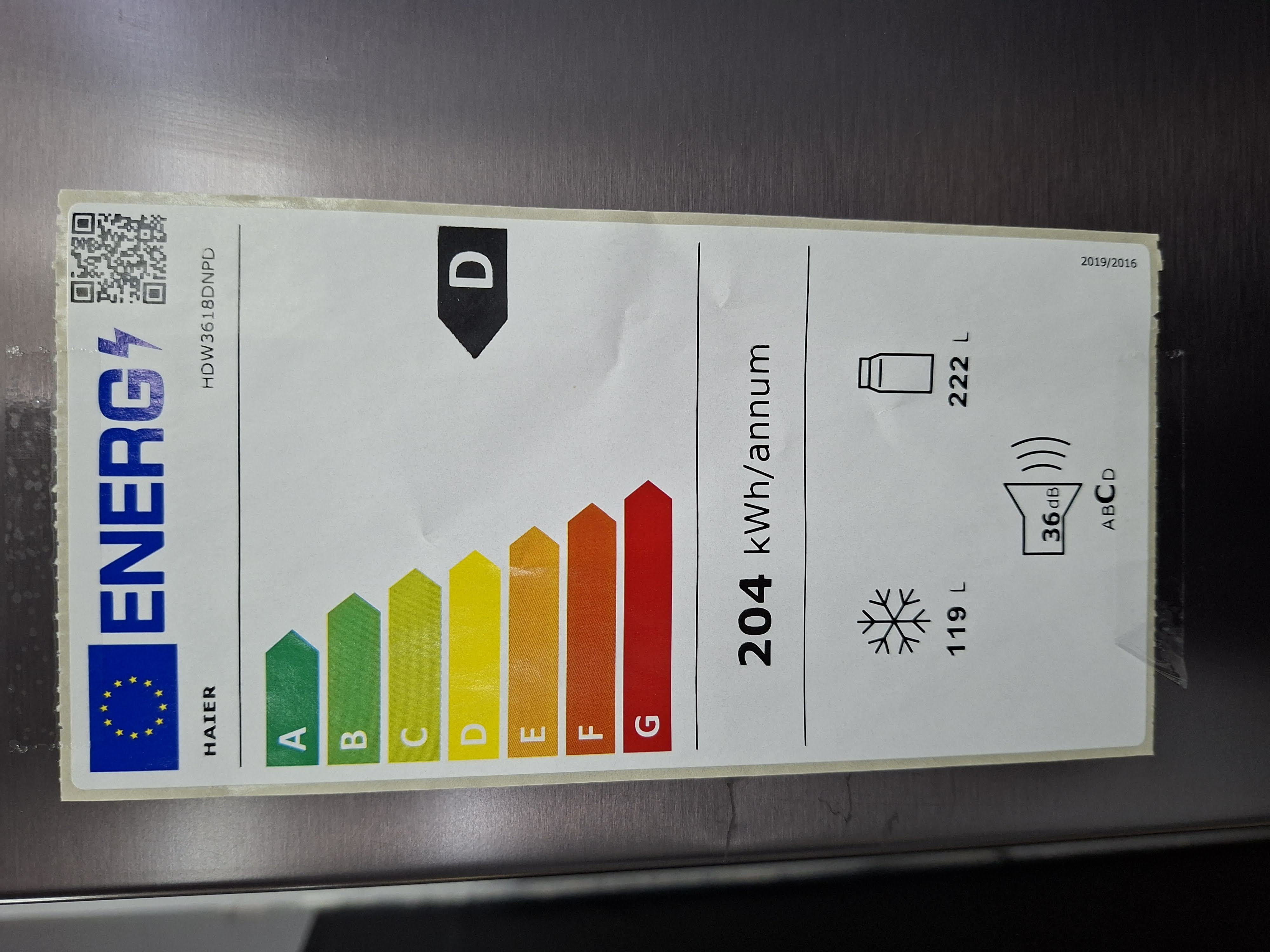 Frižider Haier HDW3618DNPD , 185 cm, No Frost