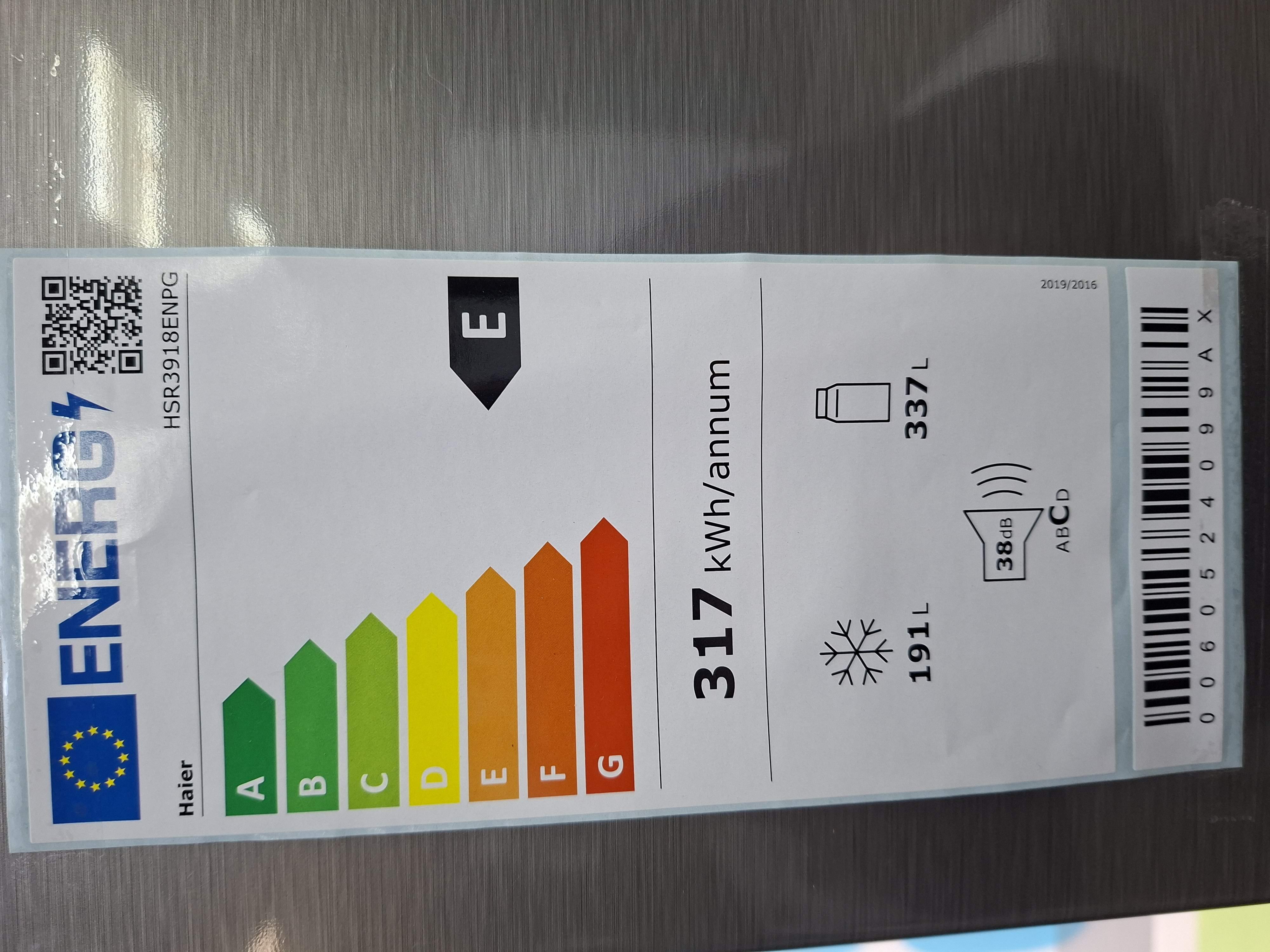 Frižider Haier HSR3918ENPG, Side by side