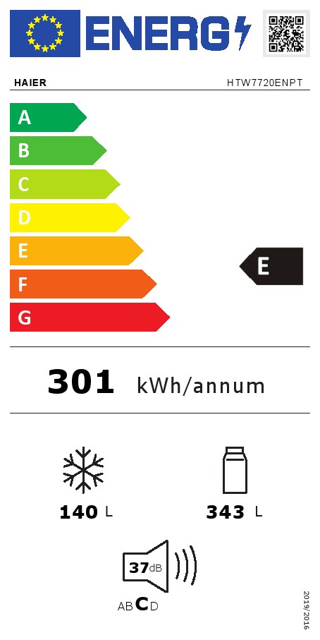 Frižider Haier HTW7720ENPT , 200 cm