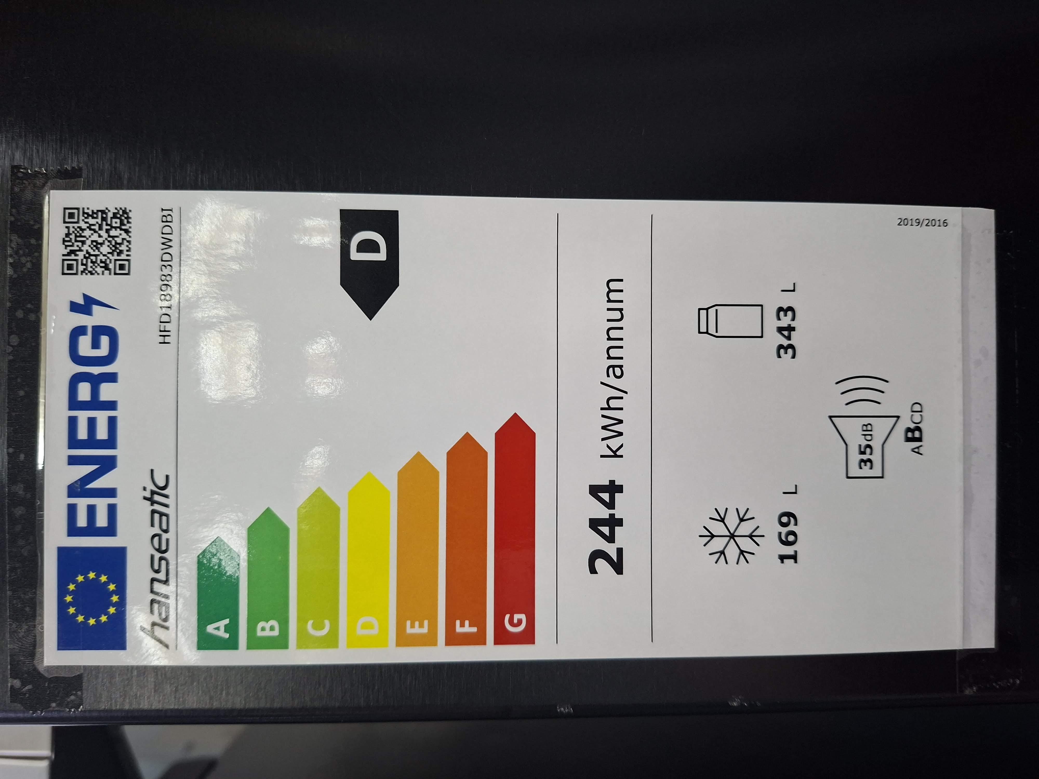 Frižider Hanseatic HFD18983DWDBI (2), 190 cm