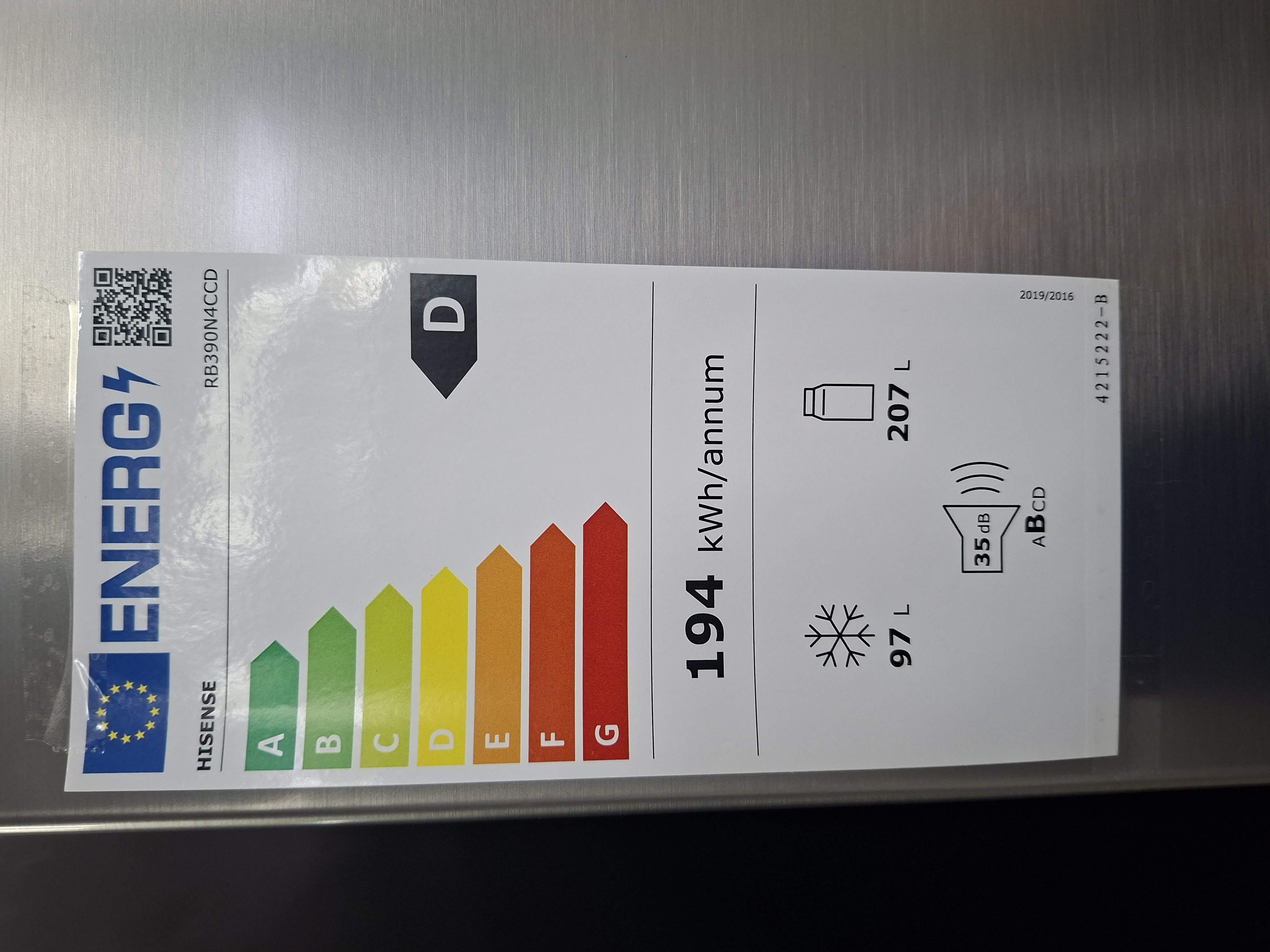 Frižider Hisense RB390N4CCD ,186 cm.