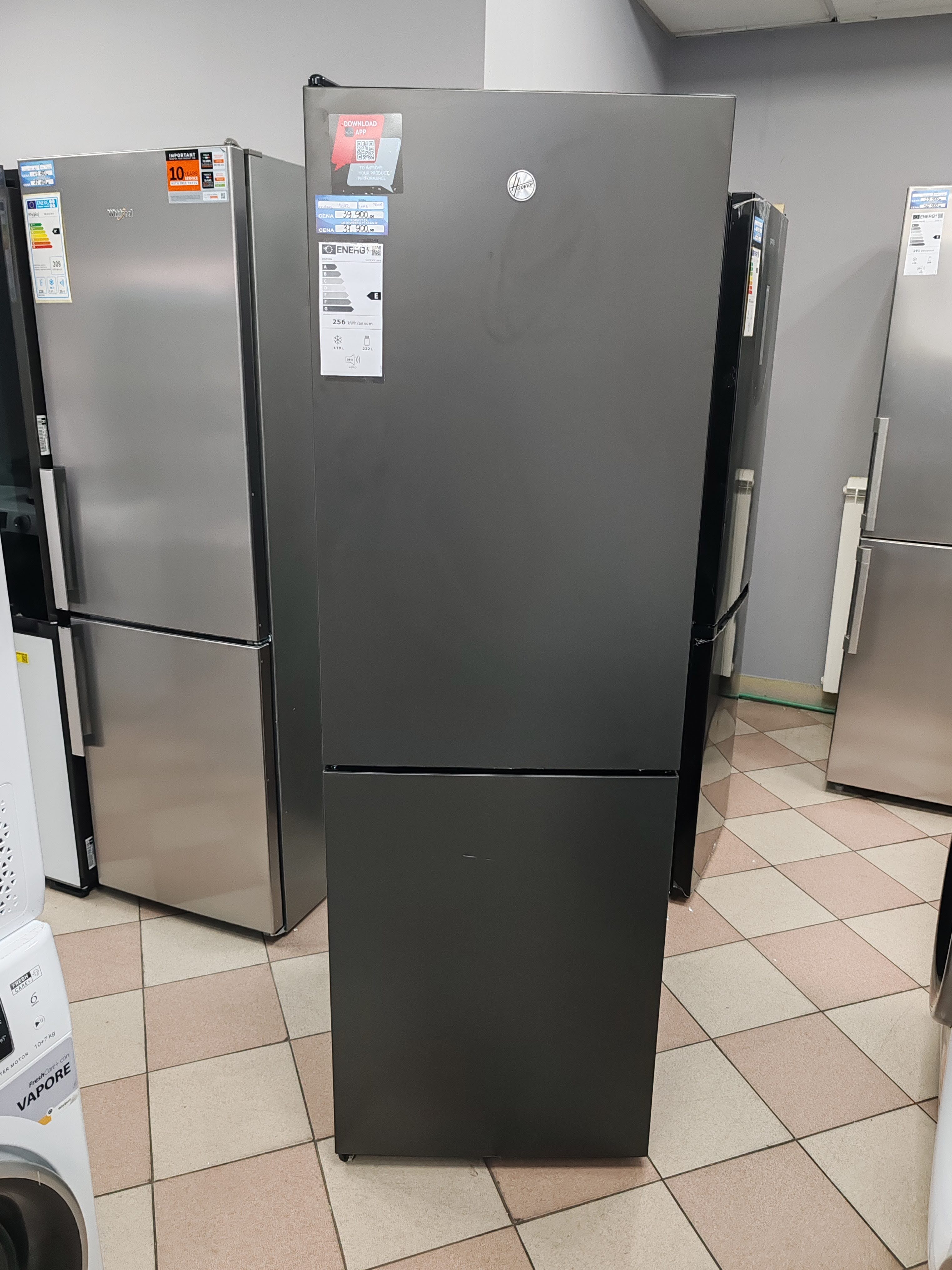 Frižider Hoover HOCE4T618EB, 185 cm.