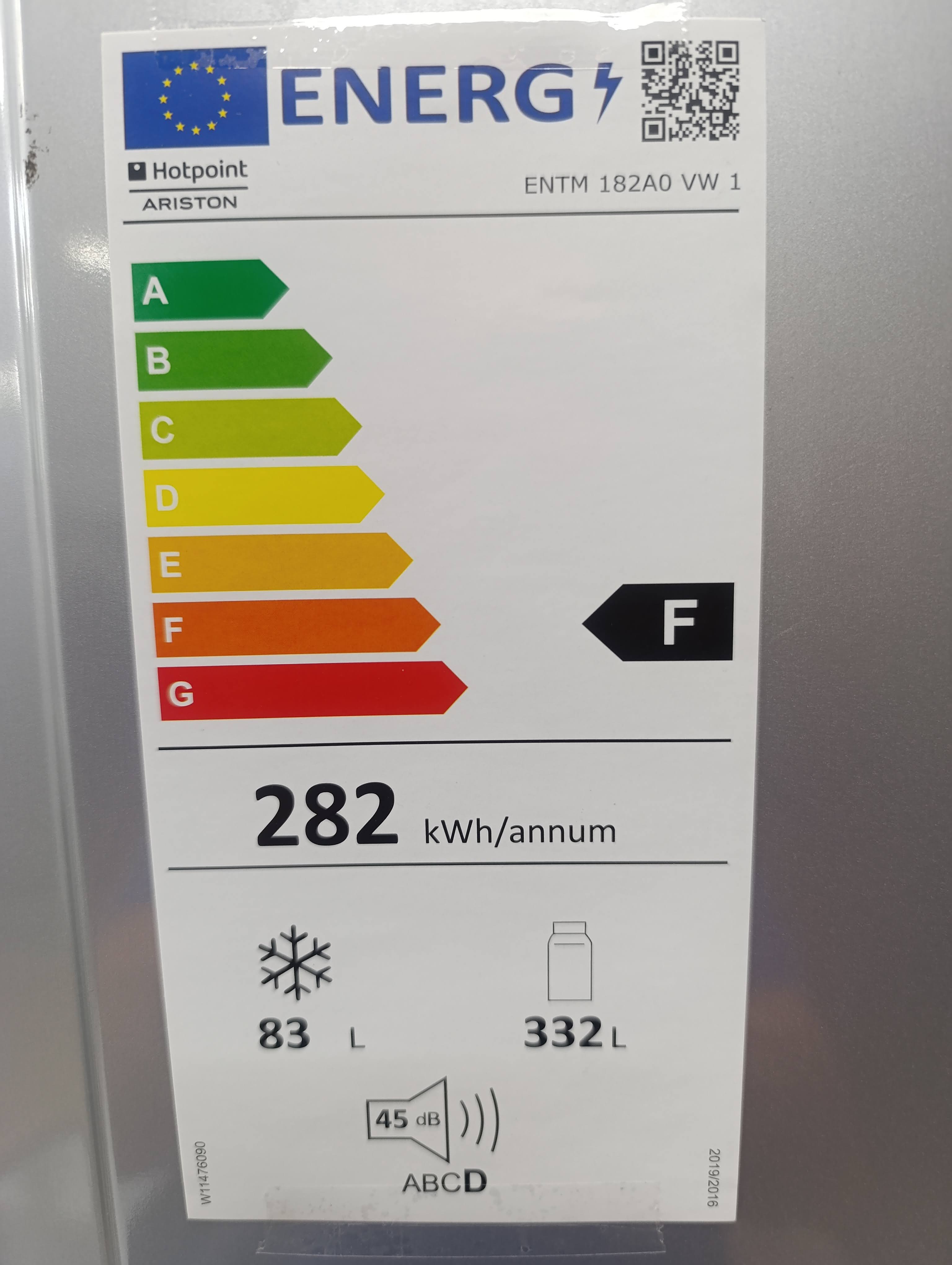 Frižider Hotpoint Ariston ENTM 182A0 VW, 180 cm