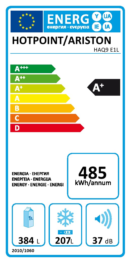 Frizider Hotpoint Ariston Side-by-Side HAQ9 E1L