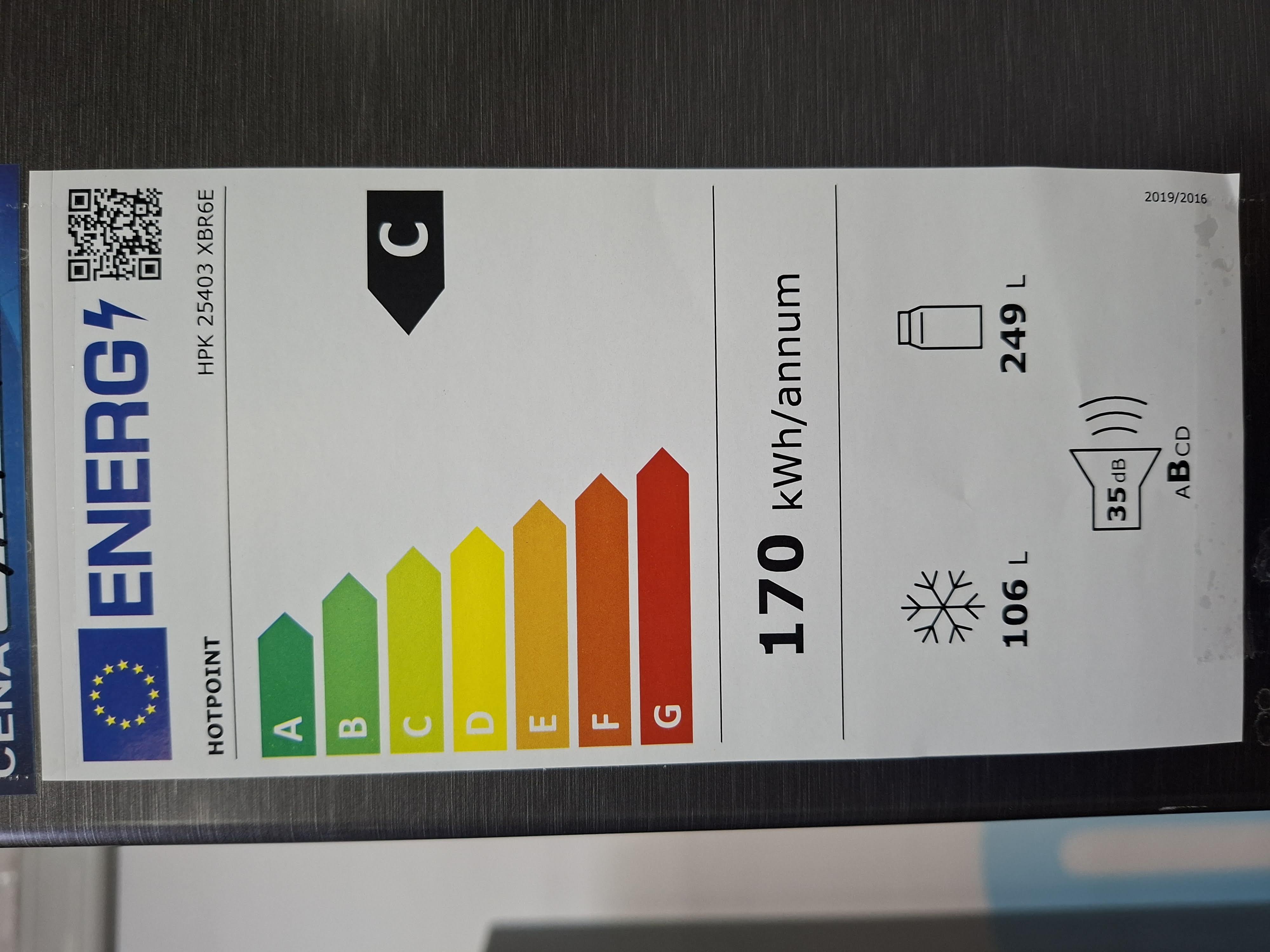 Frižider Hotpoint HPK 25403 XBR6E , 203 cm.
