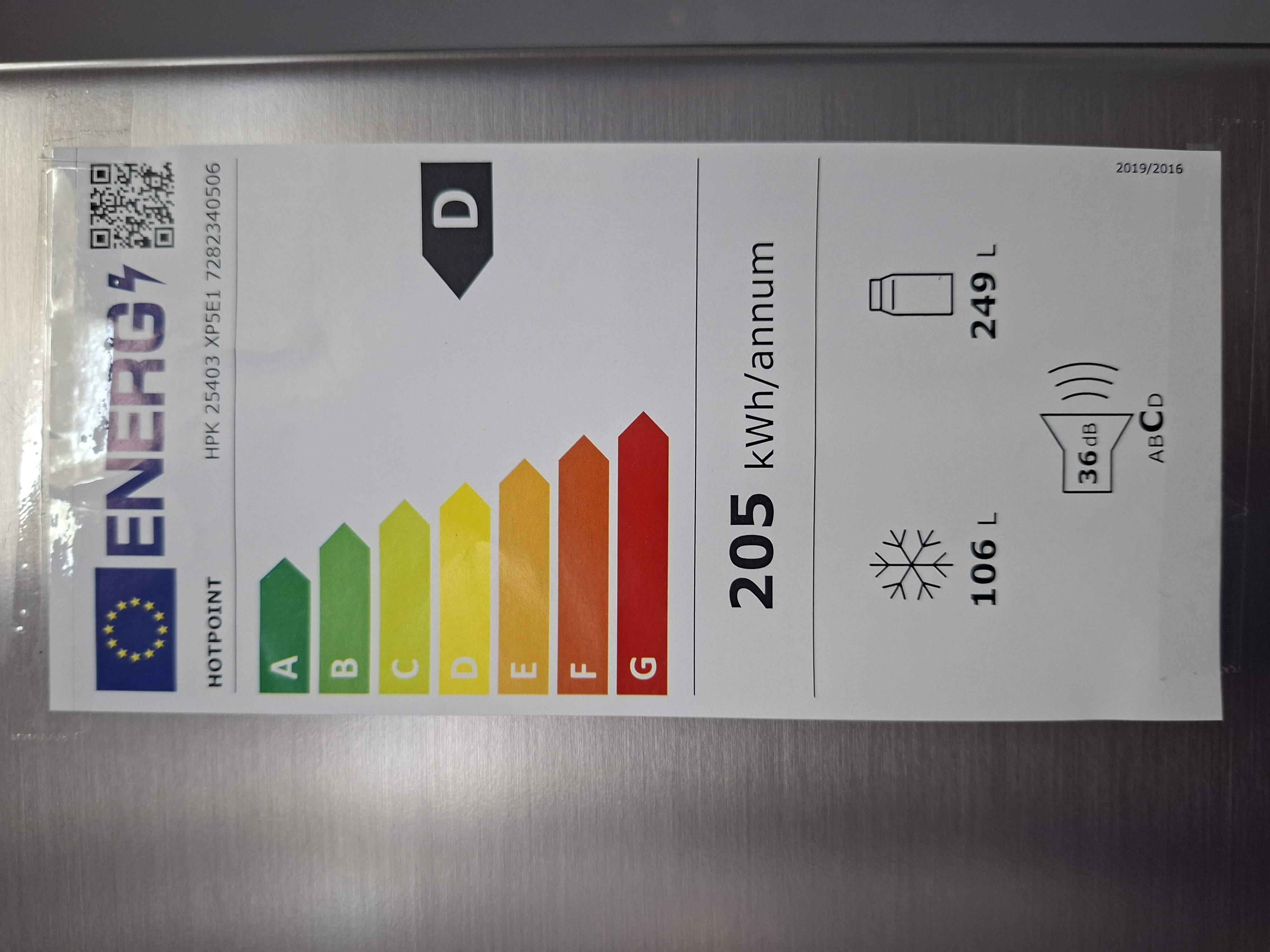 Frižider Hotpoint HPK 25403 XP5E1 , 203 cm.