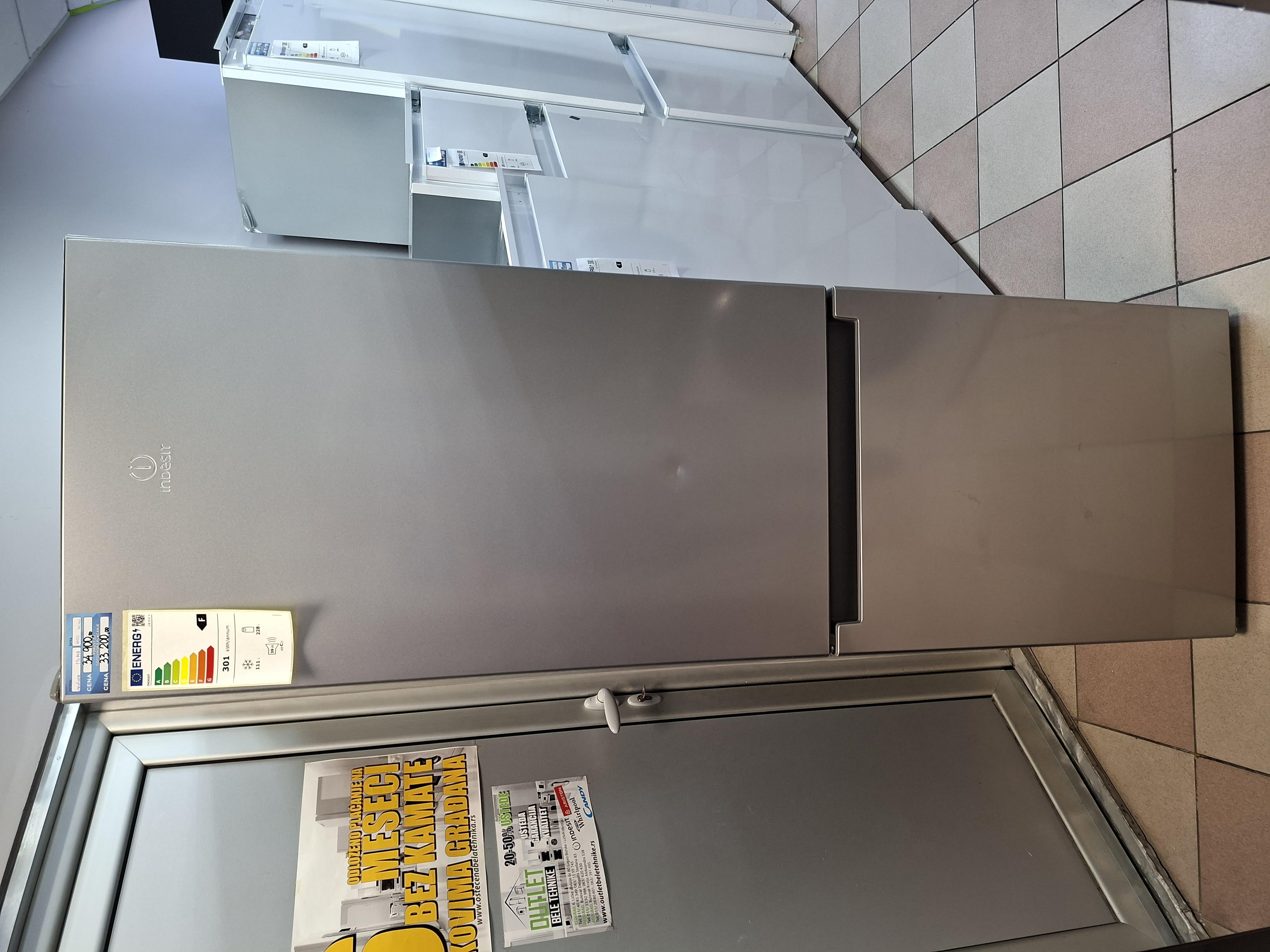 Frižider Indesit LI8 S1E S, 189 cm