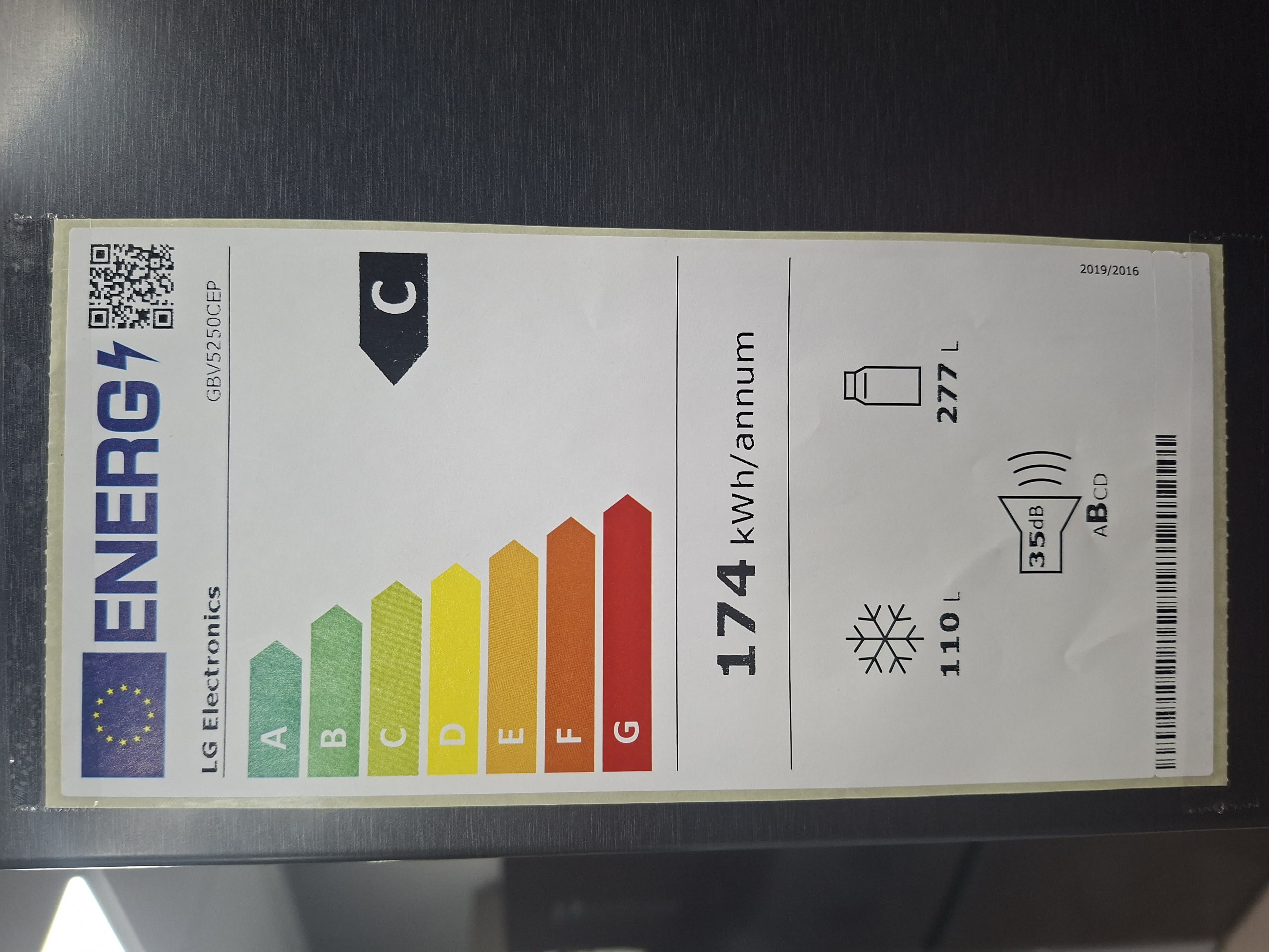 Frižider Lg  GBV5250CEP , 203 cm.