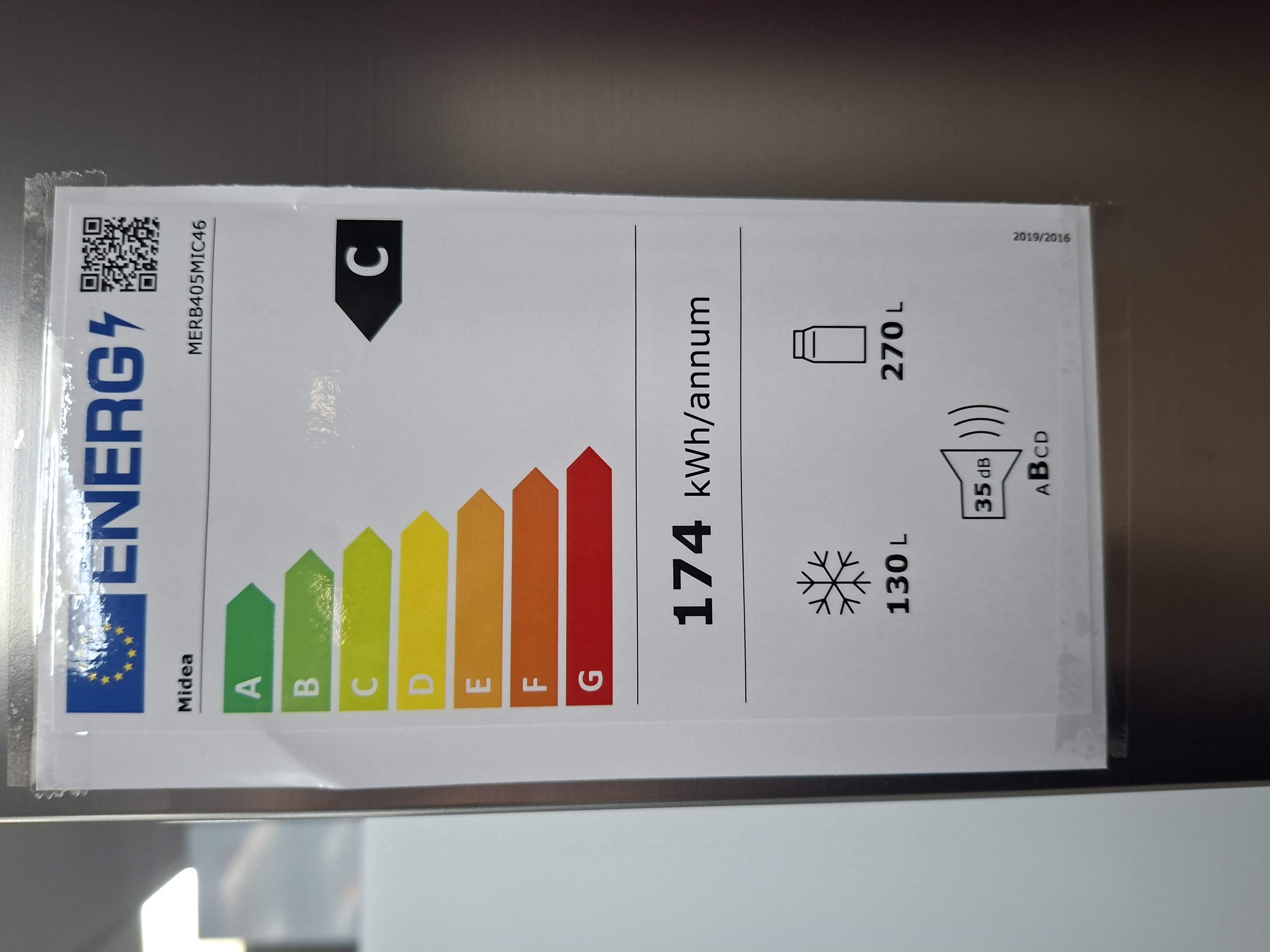 Frižider Midea MERB405MIC46 , 186 cm.