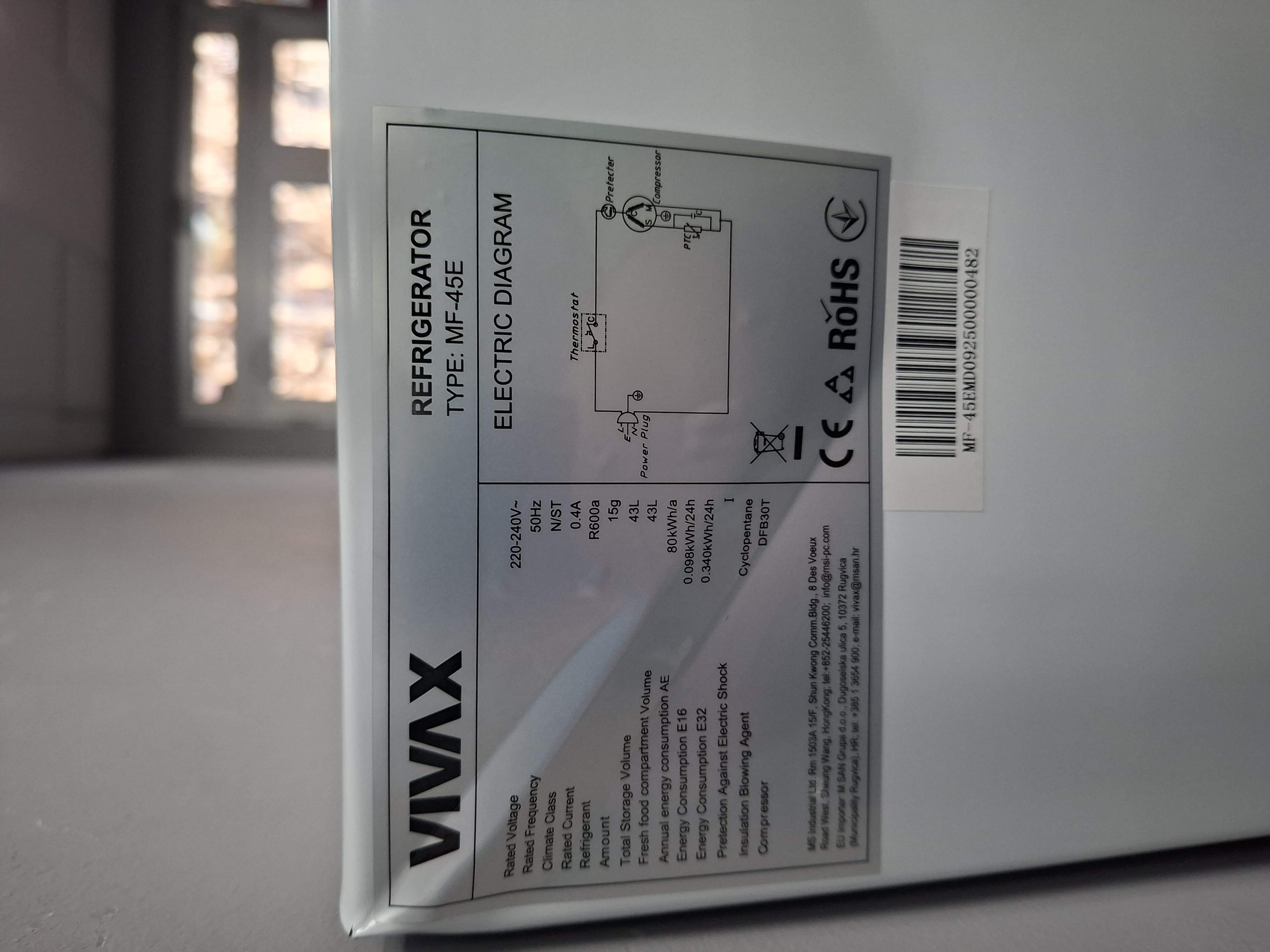 Frižider Mini Bar Vivax MF-45E